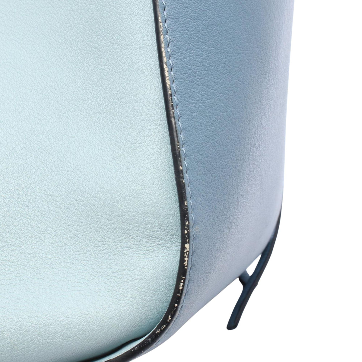 LOEWE Small Leather Hammock Satchel — Blue