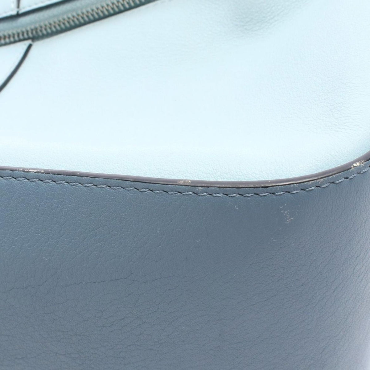LOEWE Small Leather Hammock Satchel — Blue