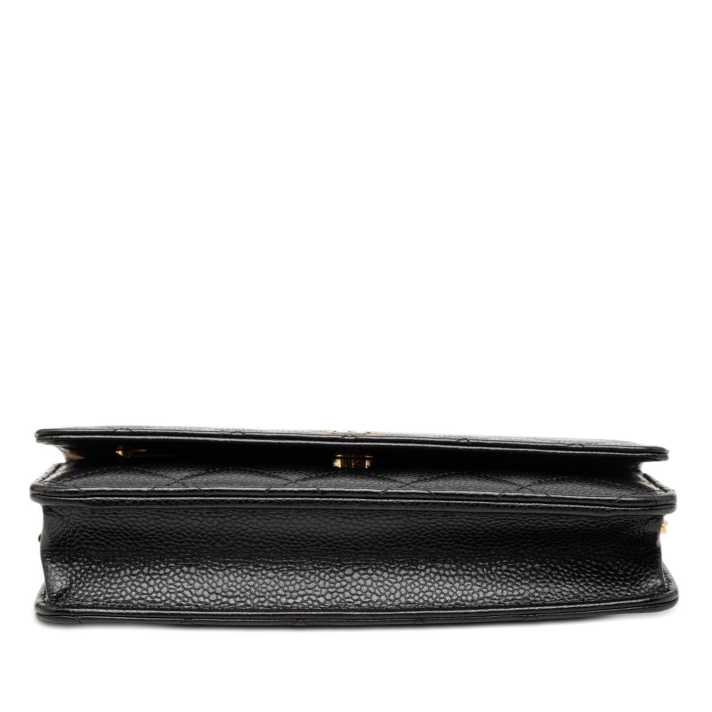 Chanel CC Quilted Caviar Wallet on Chain