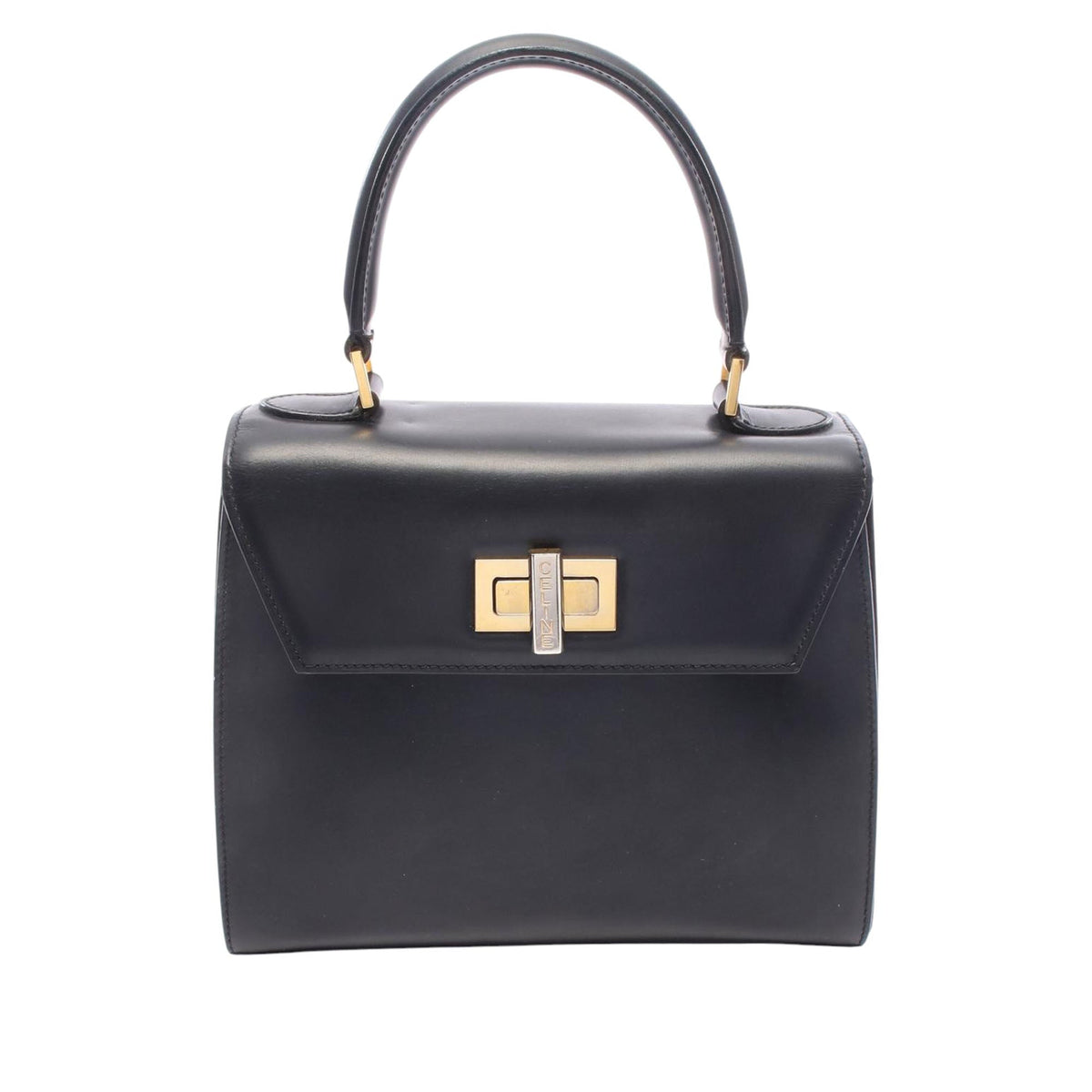 Celine Leather Handbag — Black