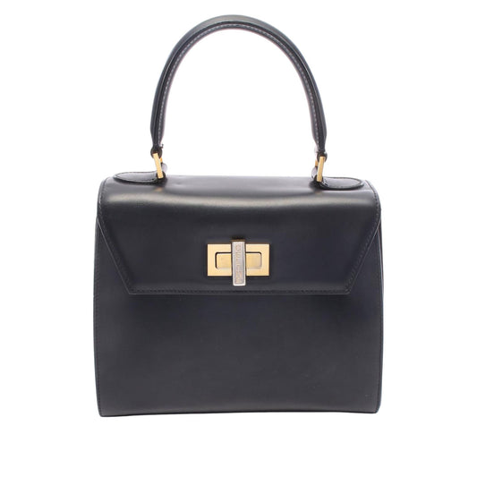 Celine Leather Handbag — Black
