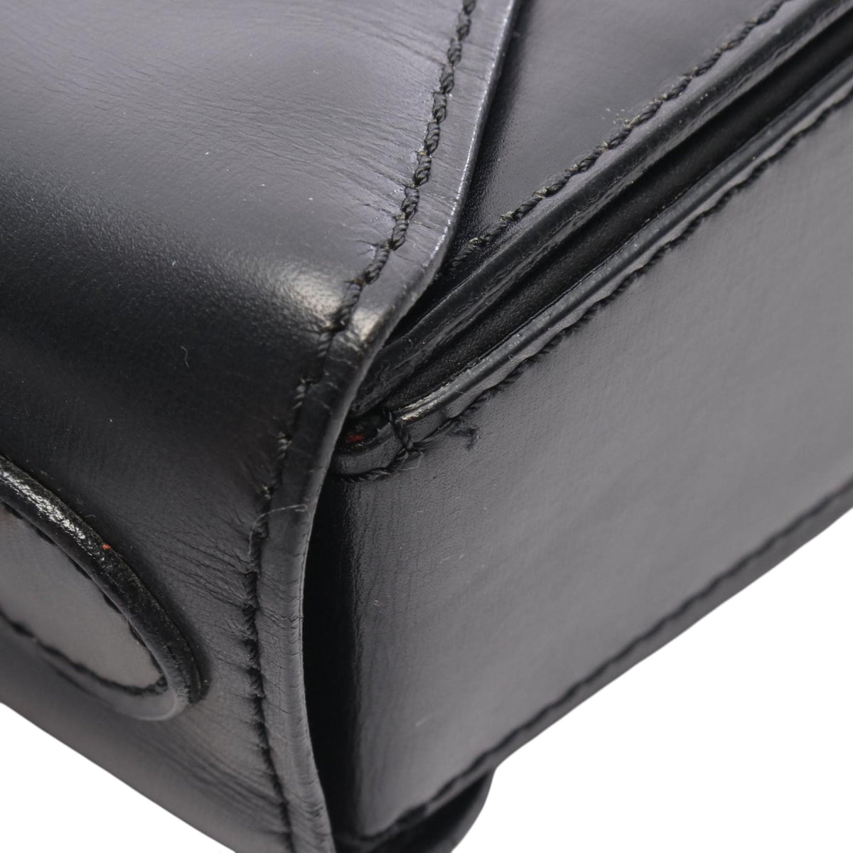 Celine Leather Handbag — Black