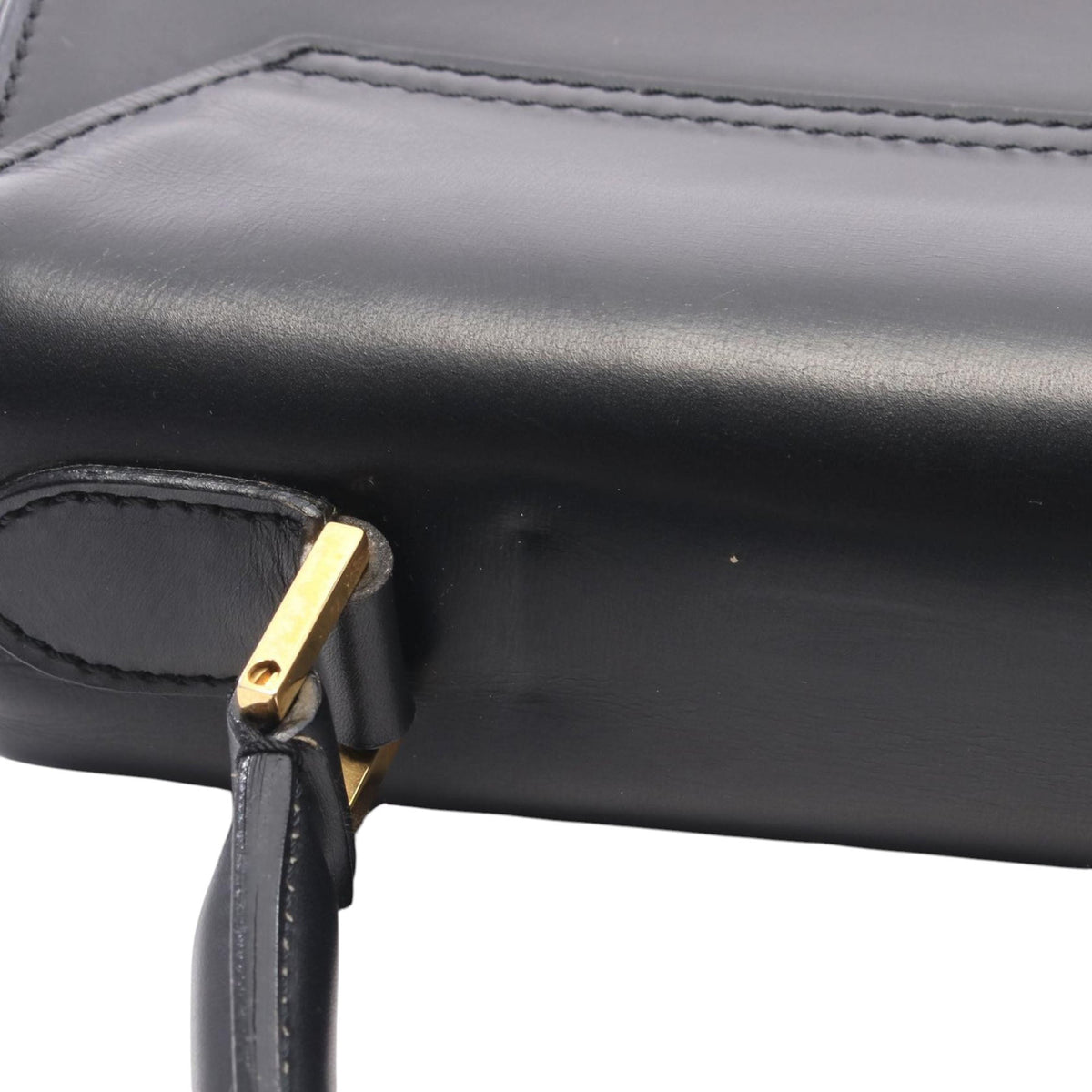 Celine Leather Handbag — Black
