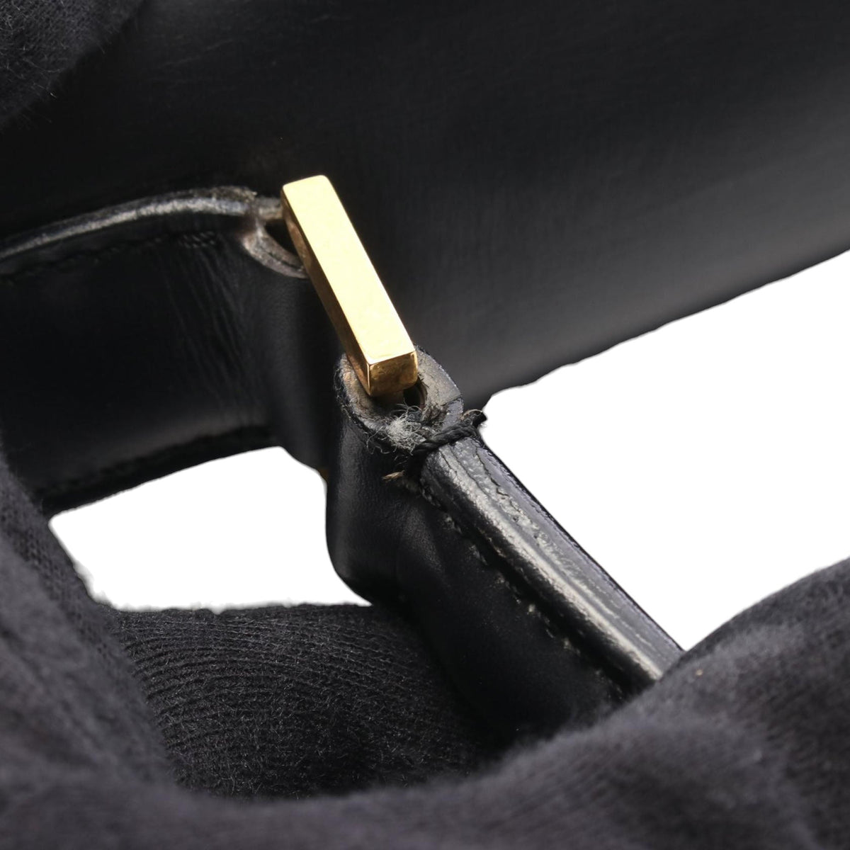 Celine Leather Handbag — Black