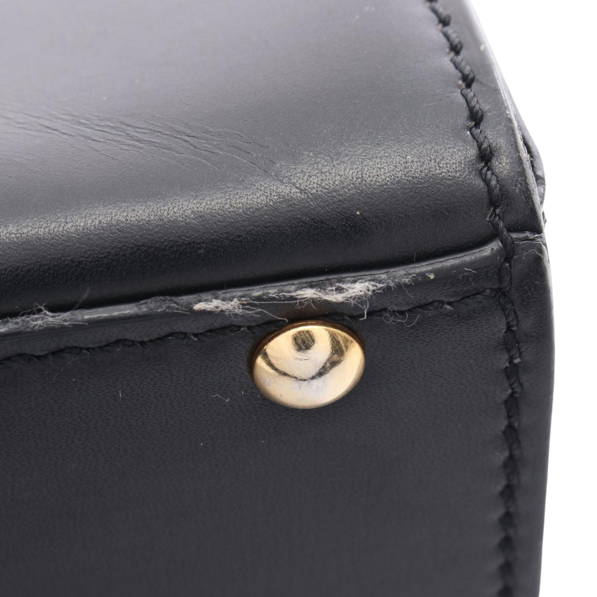 Celine Leather Handbag — Black
