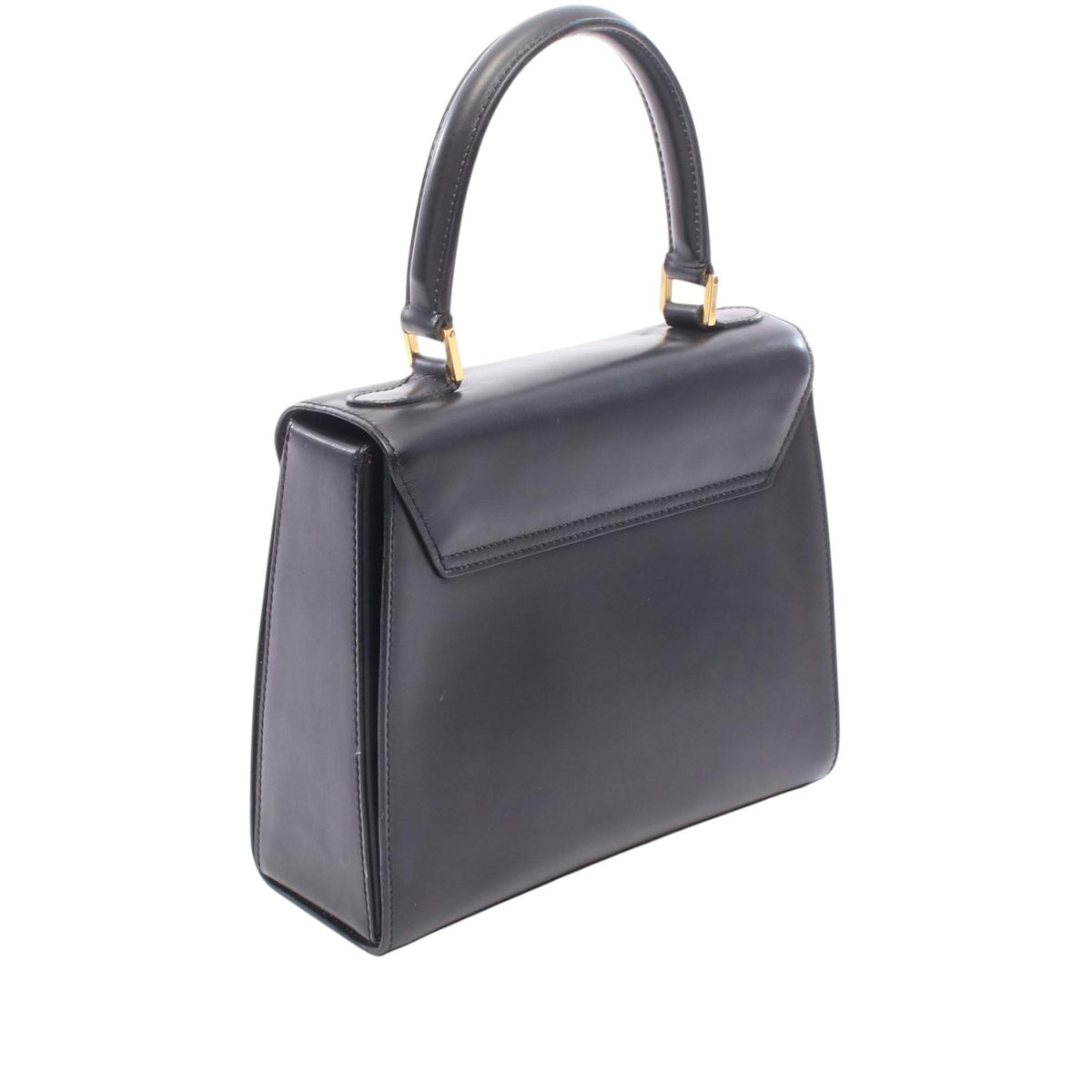 Celine Leather Handbag — Black