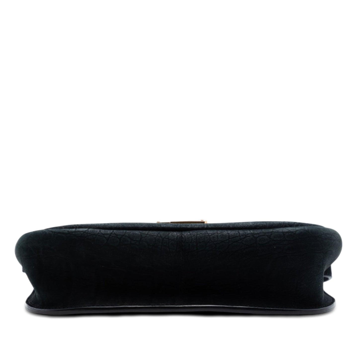 Saint Laurent Medium Croc Embossed Nubuck Monogram Kaia Crossbody