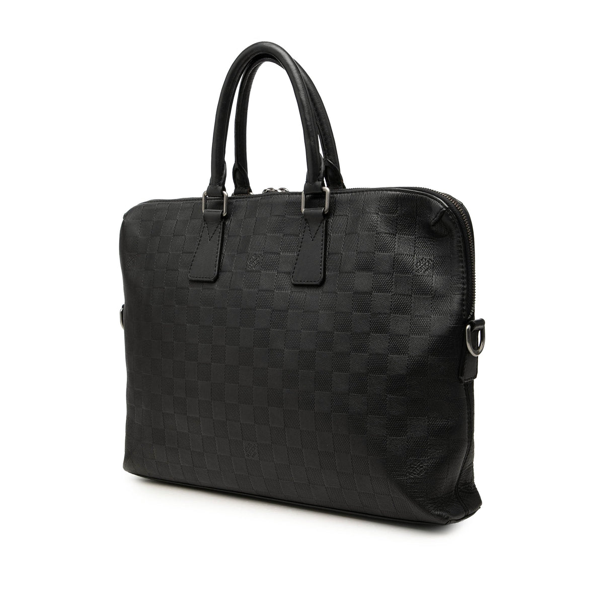 Louis Vuitton Damier Infini Porte Documents Jour — Black
