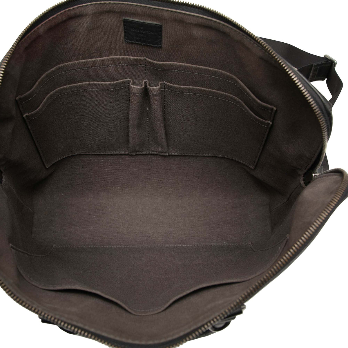 Louis Vuitton Damier Infini Porte Documents Jour — Black