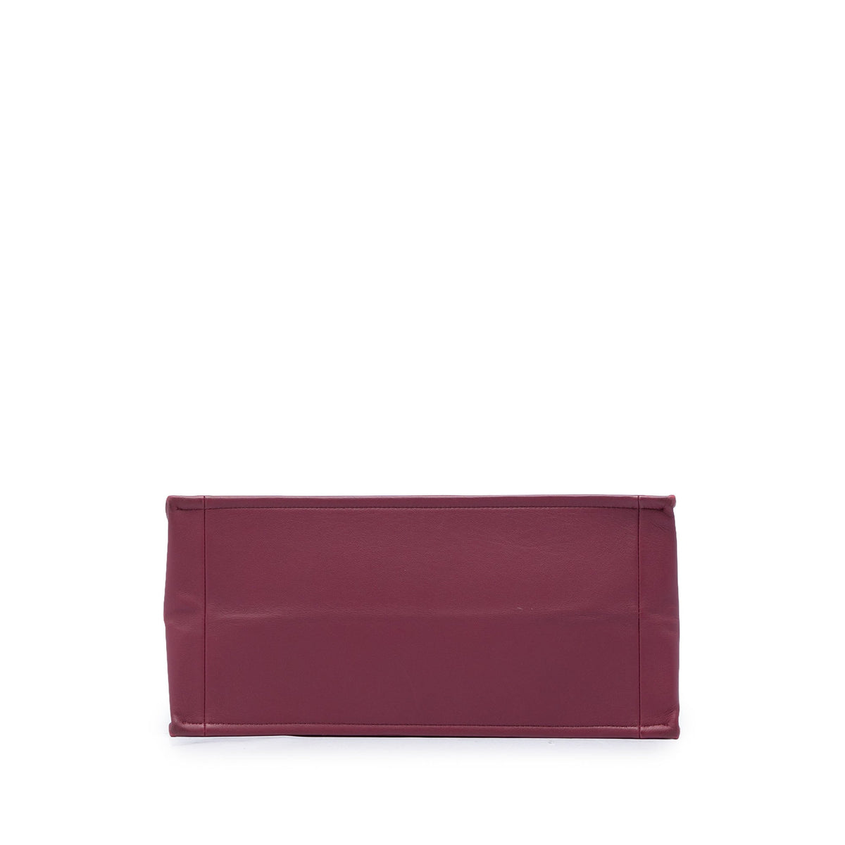 Dior Medium Embossed Leather Book Tote — Red