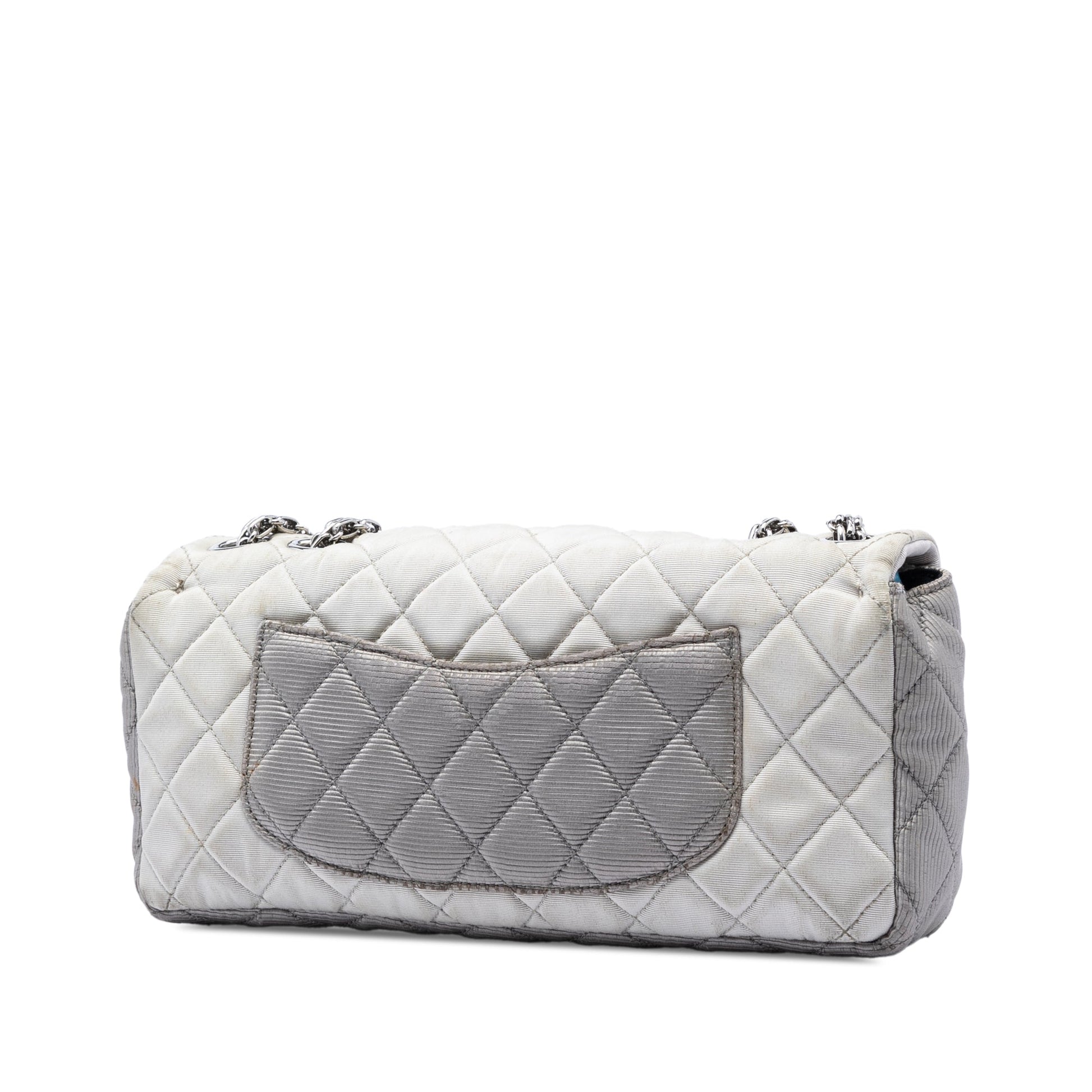 Chanel Small Tricolor Quilted Jersey Reissue 2.55 East West Flap