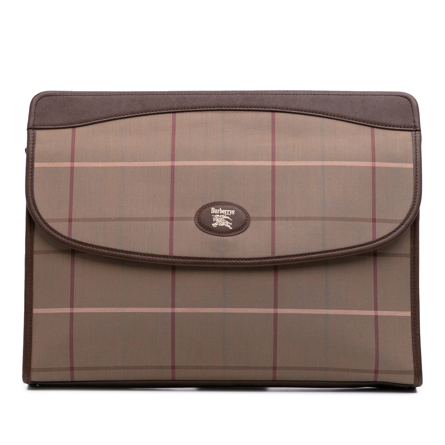 Burberry Vintage Check Canvas Clutch