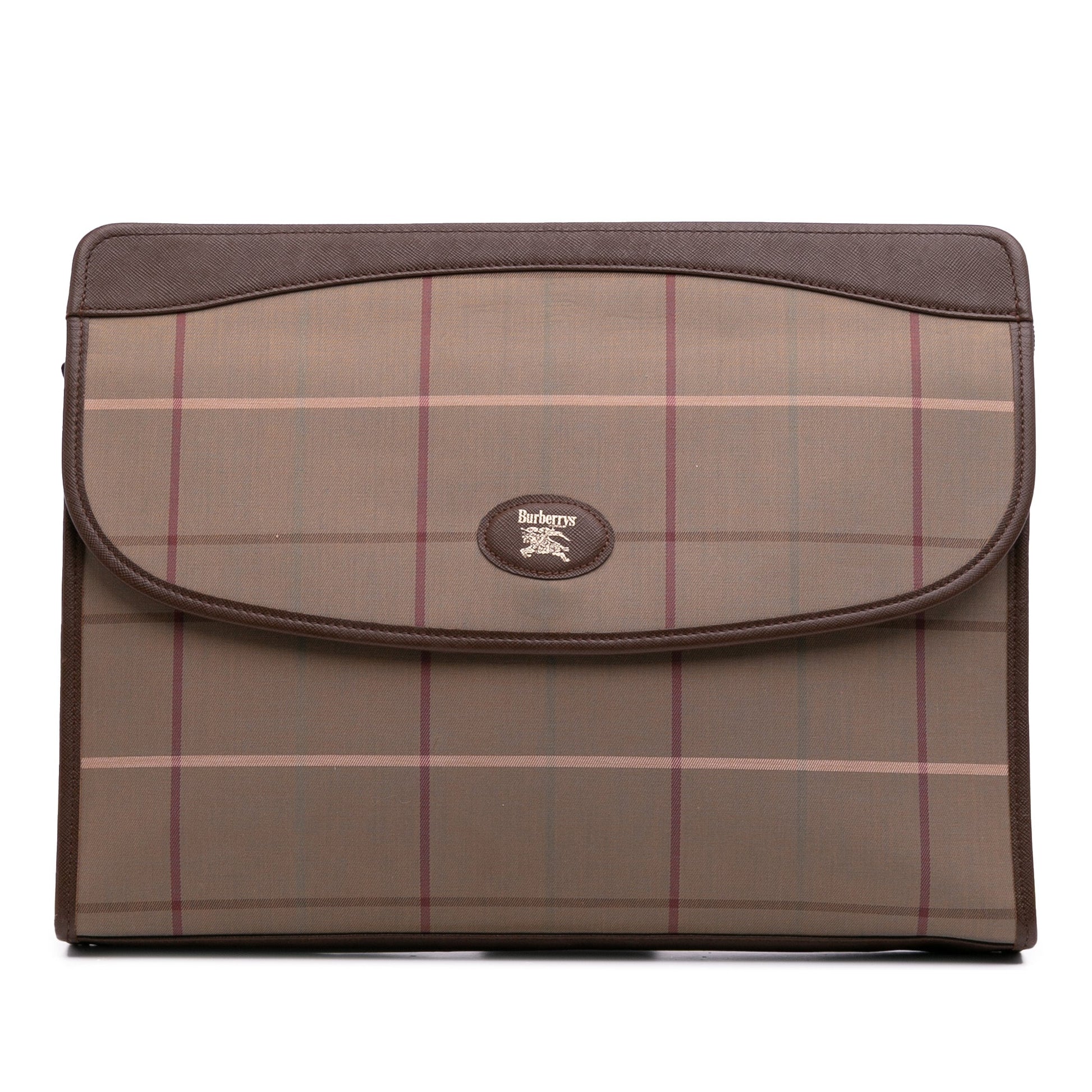 Burberry Vintage Check Canvas Clutch