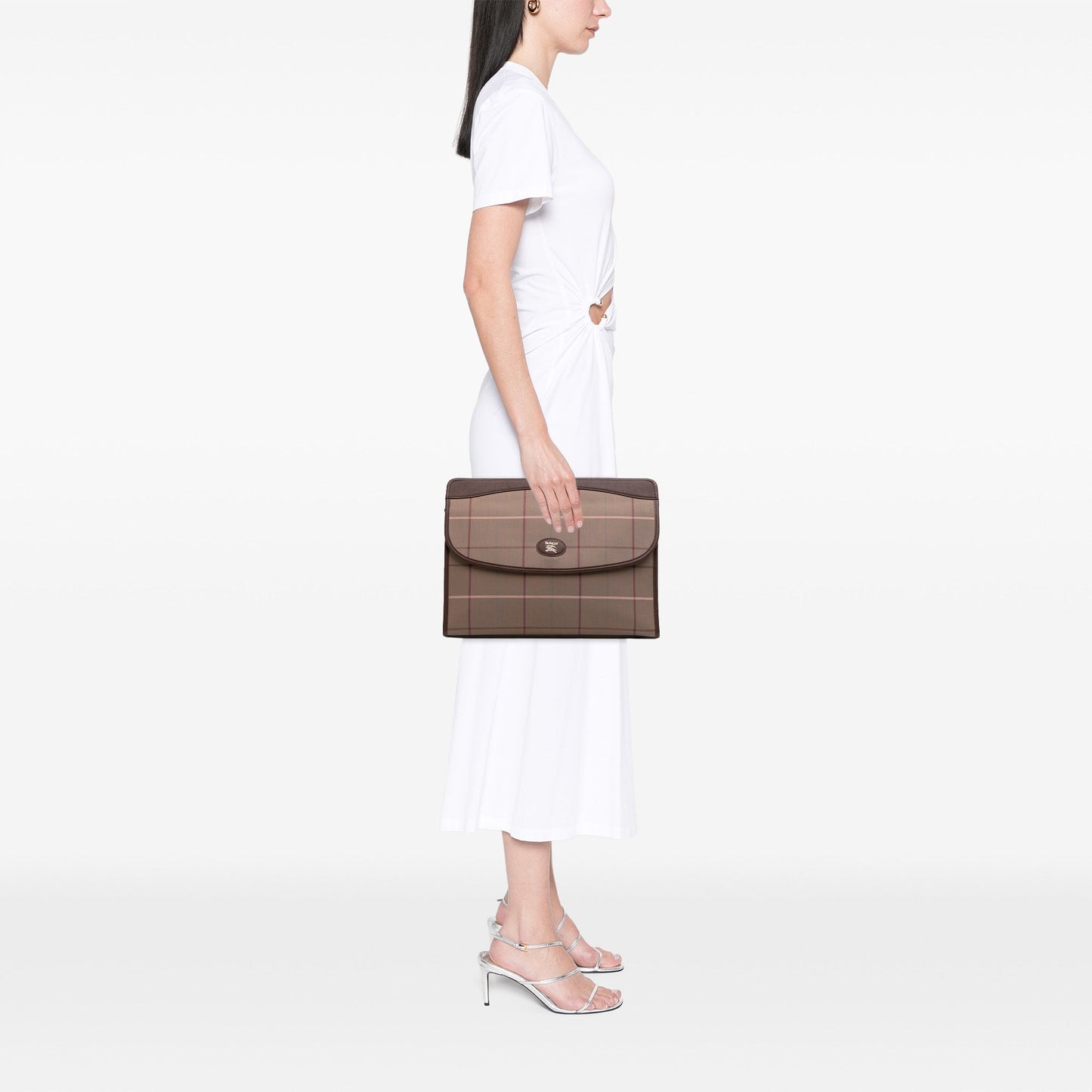 Burberry Vintage Check Canvas Clutch