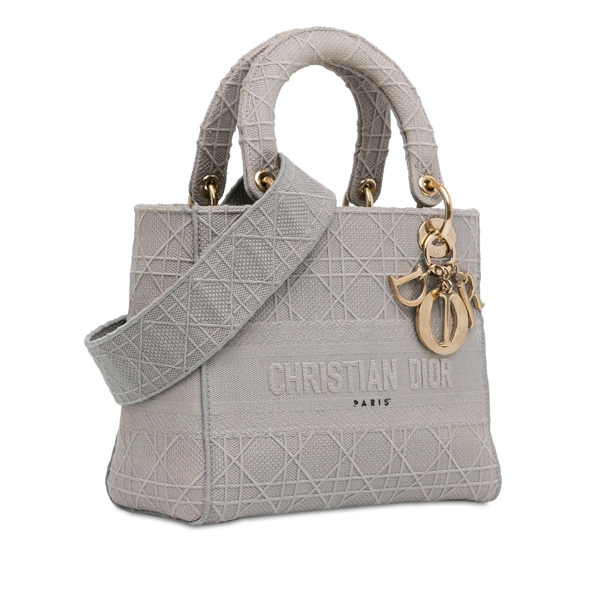 Dior Medium Canvas Cannage Lady D Lite