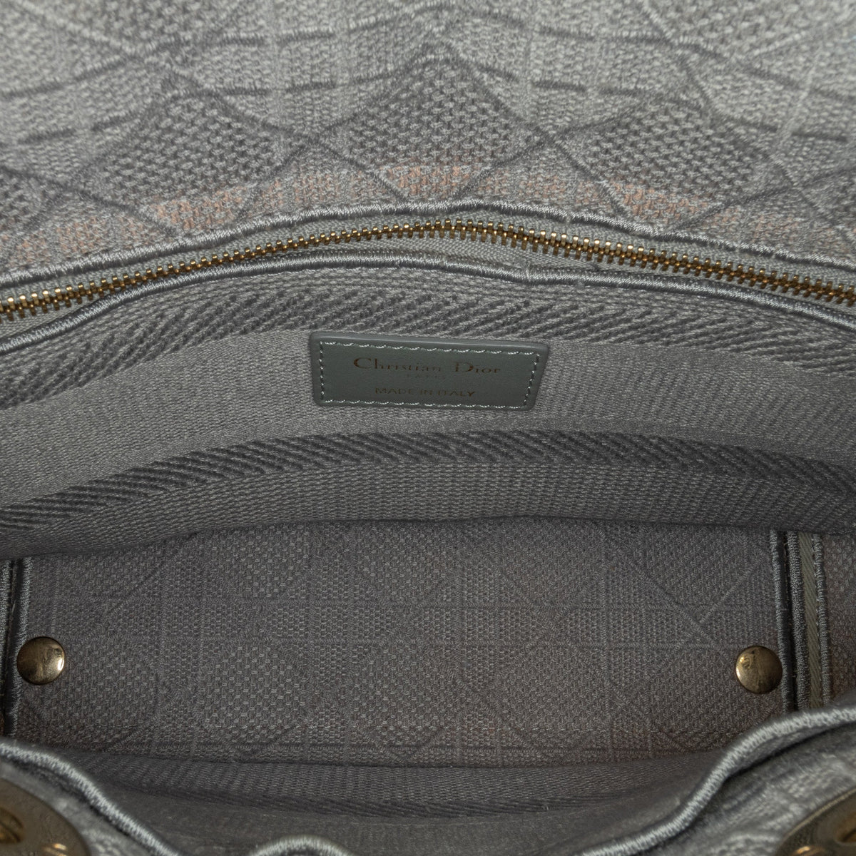 Dior Medium Embroidered Canvas Cannage Lady D Lite