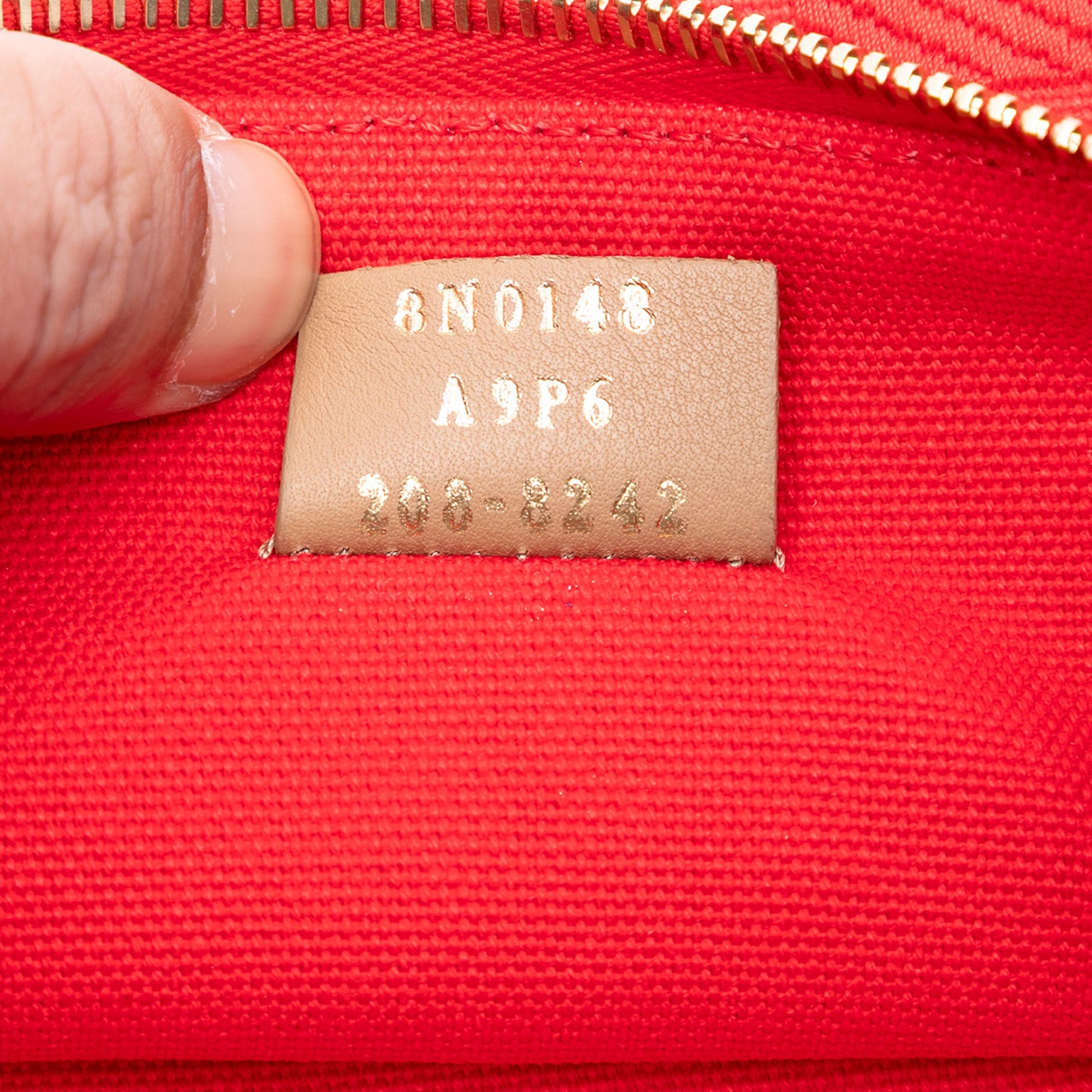 Fendi Zucca Embroidered Canvas Zip Pouch
