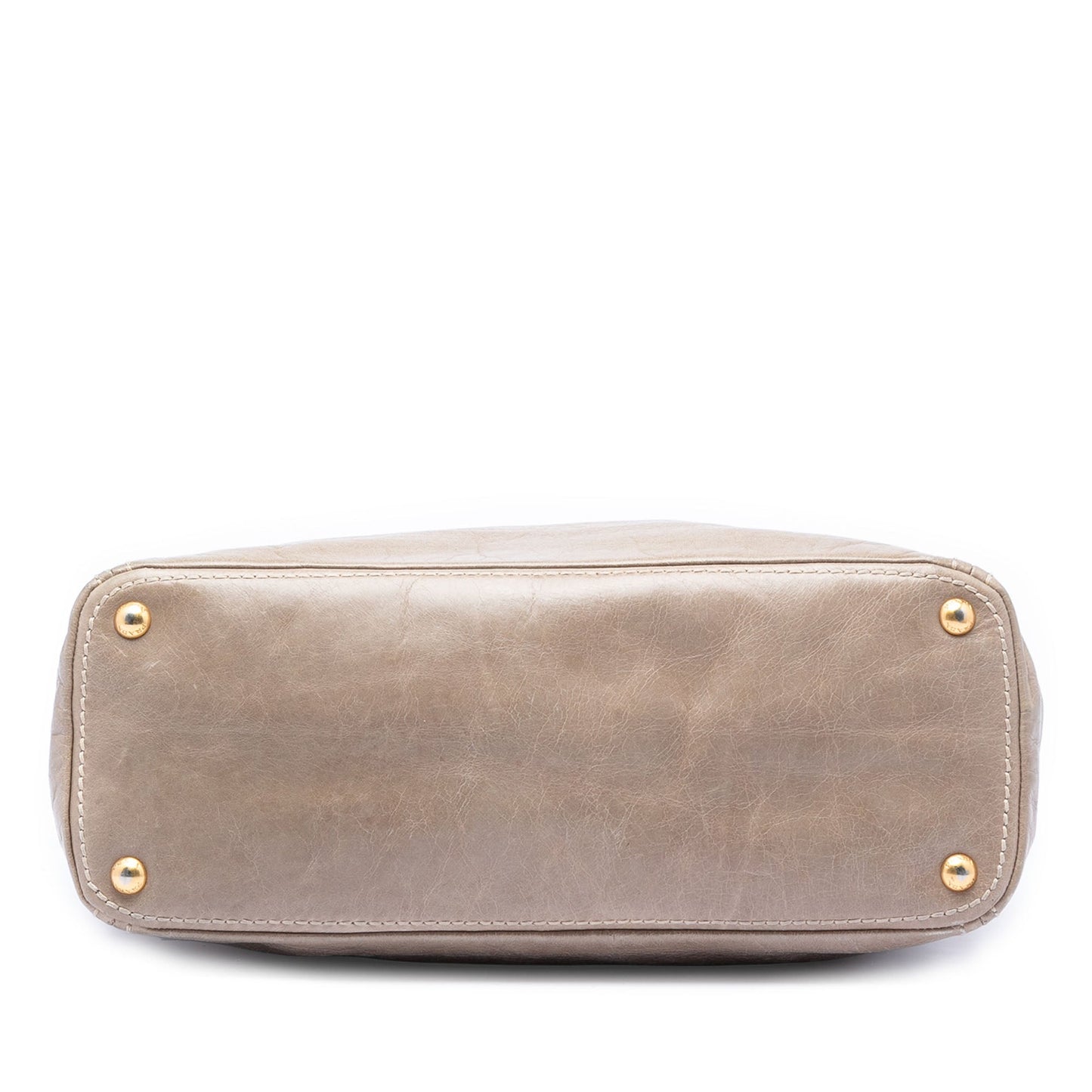 Prada Vitello Shine Front Pocket Convertible Tote