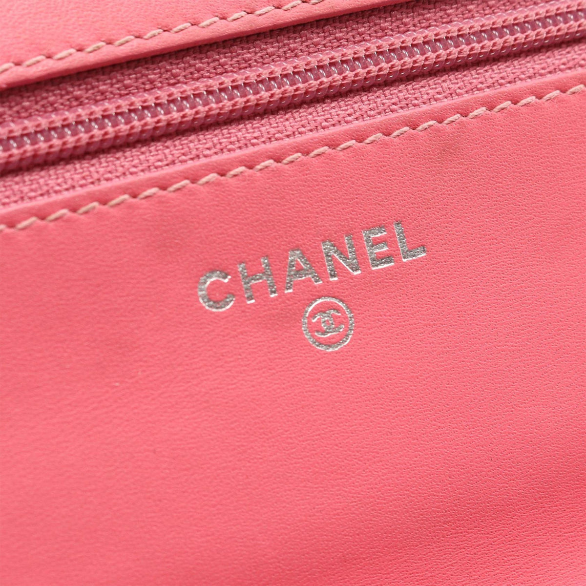 Chanel CC Quilted Caviar Wallet on Chain
