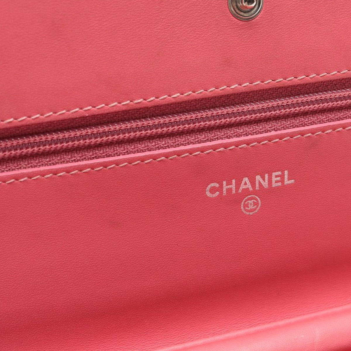 Chanel CC Quilted Caviar Wallet on Chain