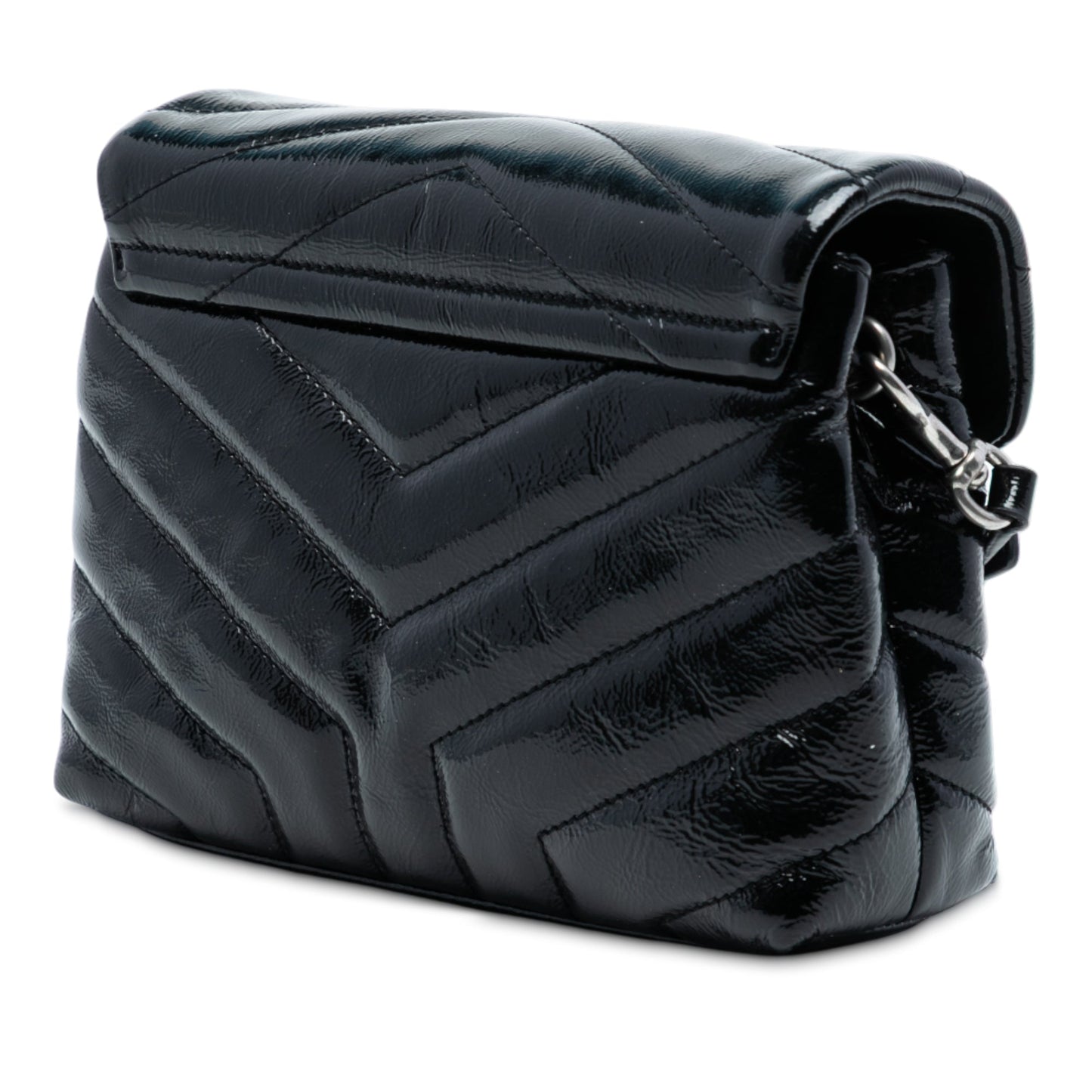 Saint Laurent Toy Matelasse Patent Monogram LouLou Crossbody