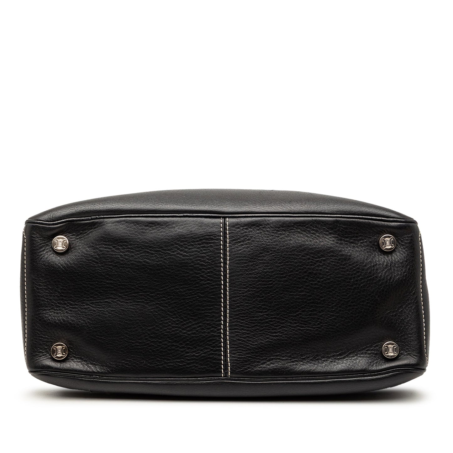 Celine Leather Boogie Clasp Handbag