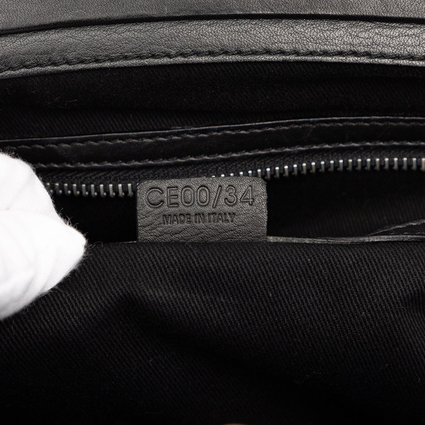 Celine Leather Boogie Clasp Handbag