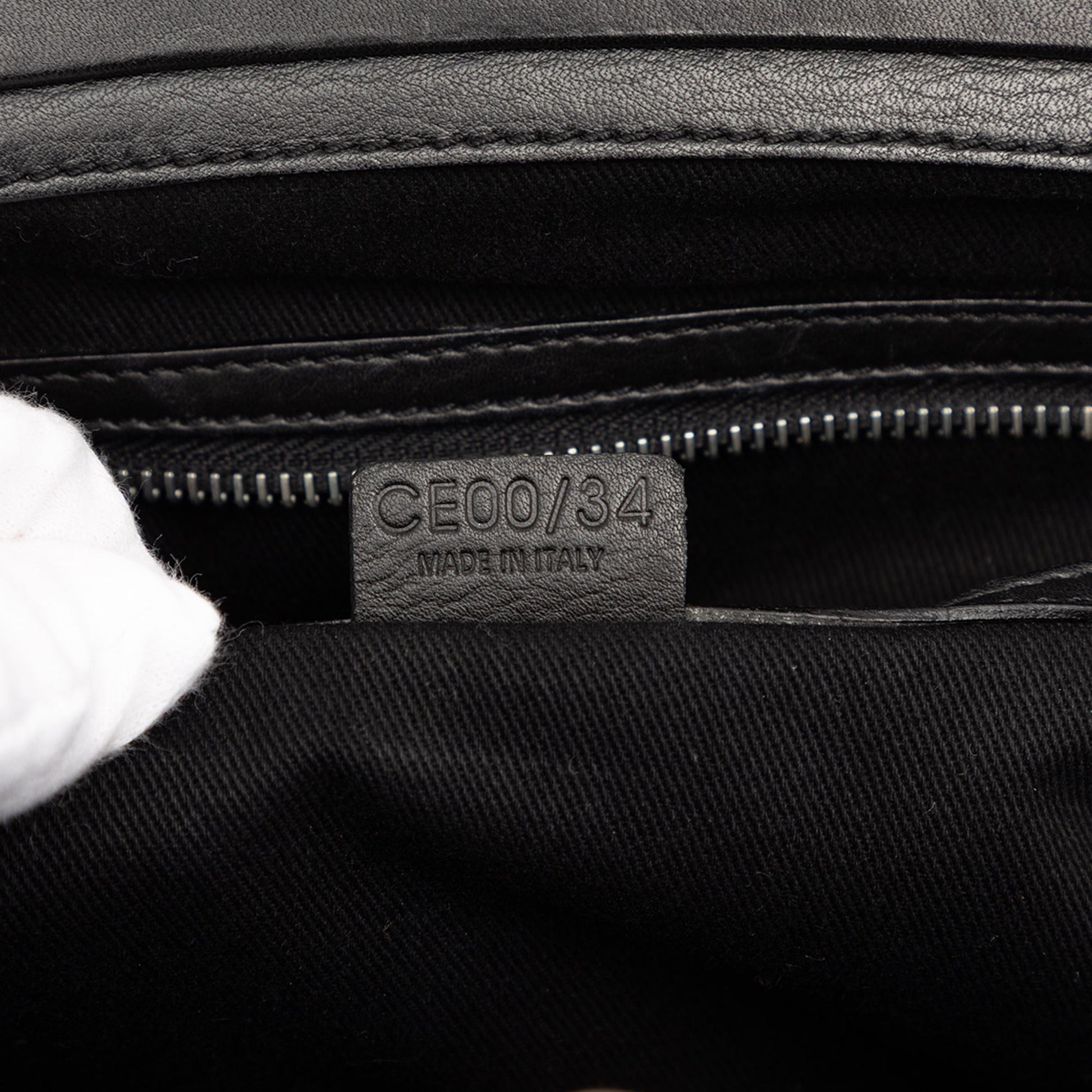Celine Leather Boogie Clasp Handbag