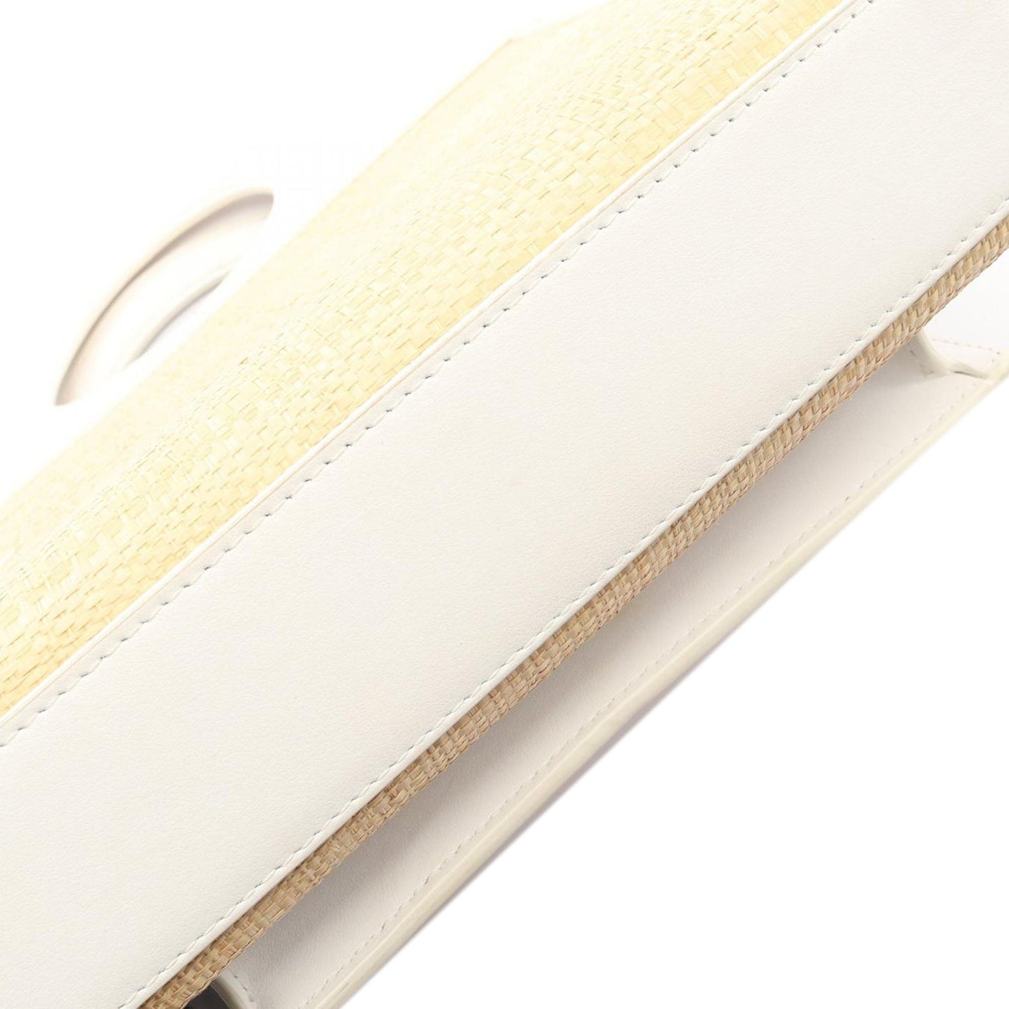Burberry Pocket Raffia Satchel