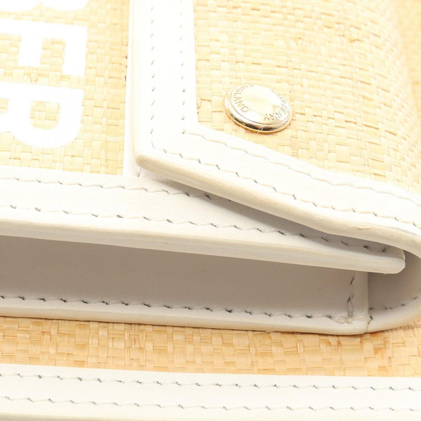 Burberry Pocket Raffia Satchel