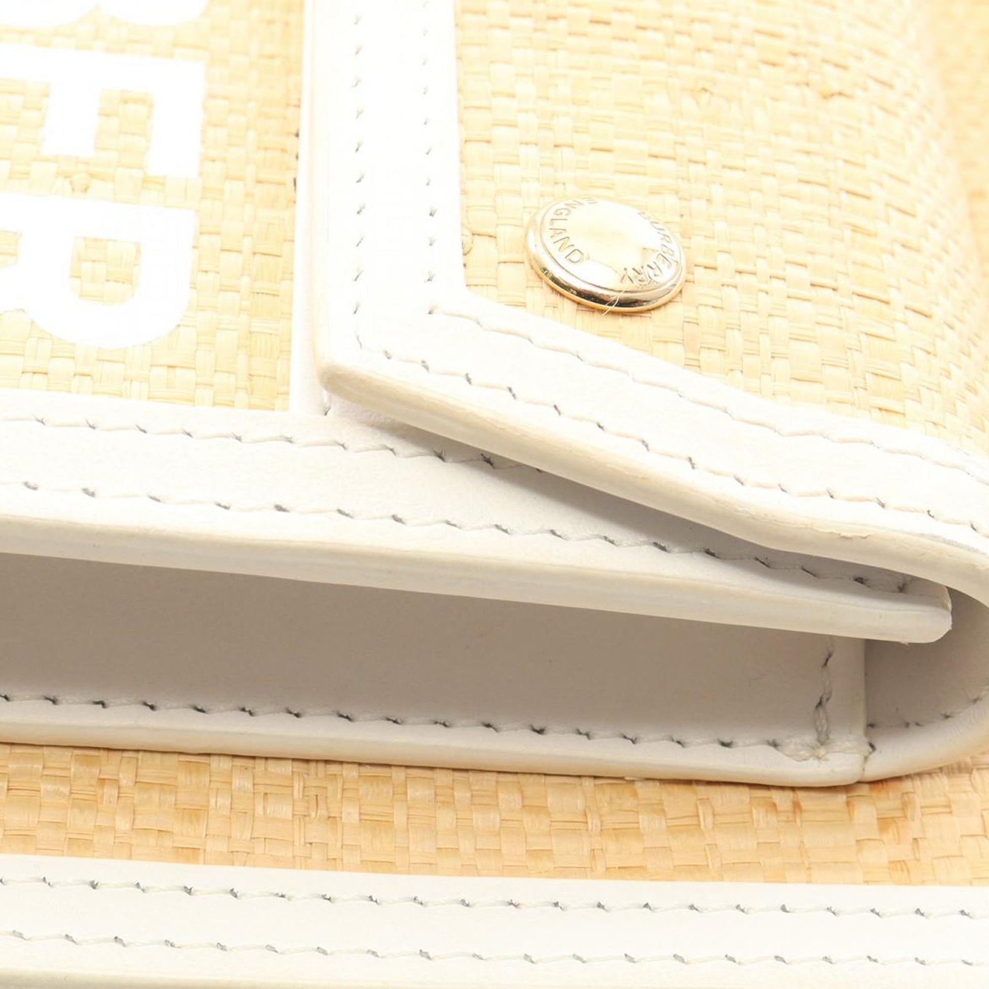 Burberry Pocket Raffia Satchel