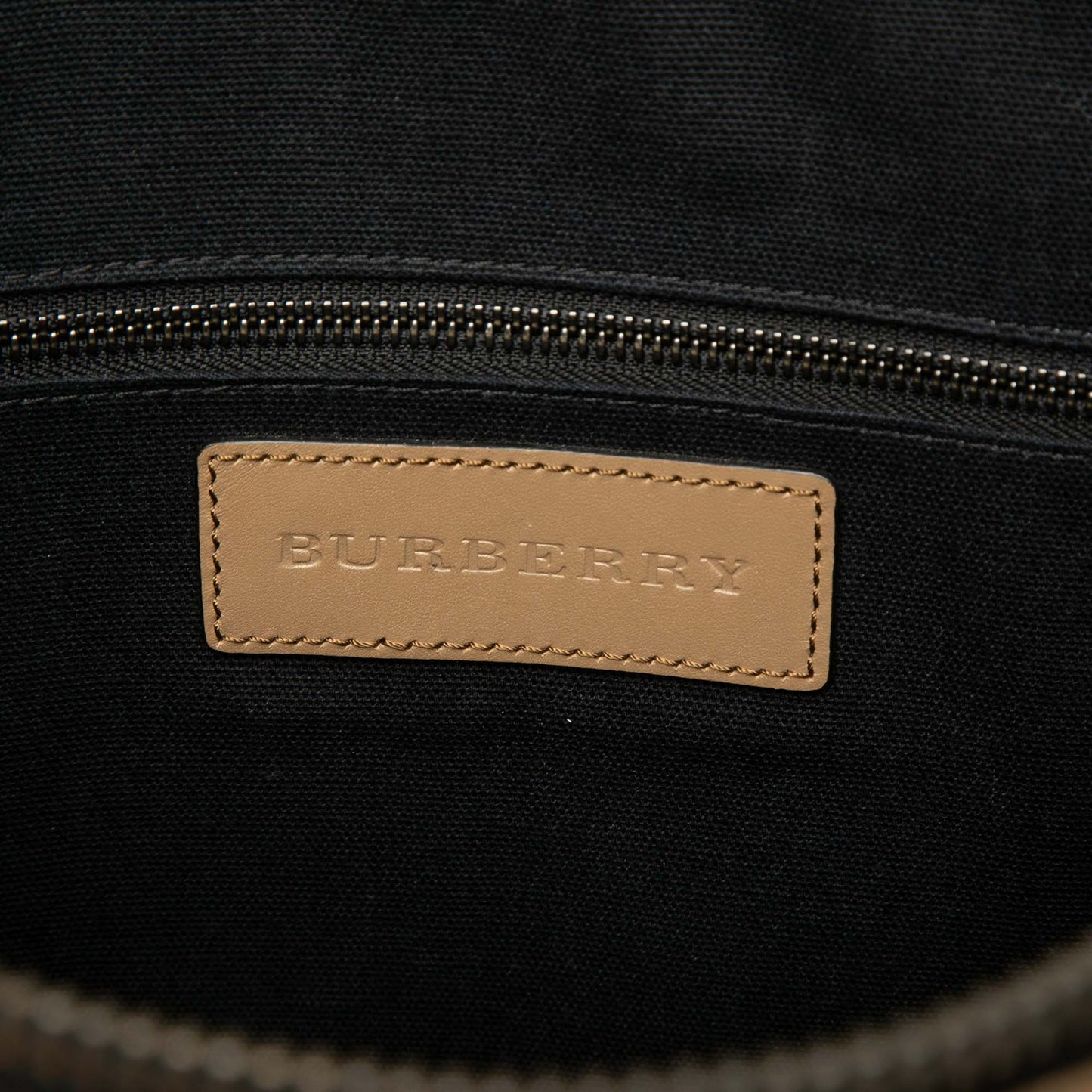Burberry Smoke Check Coated Canvas Clinton Business Bag