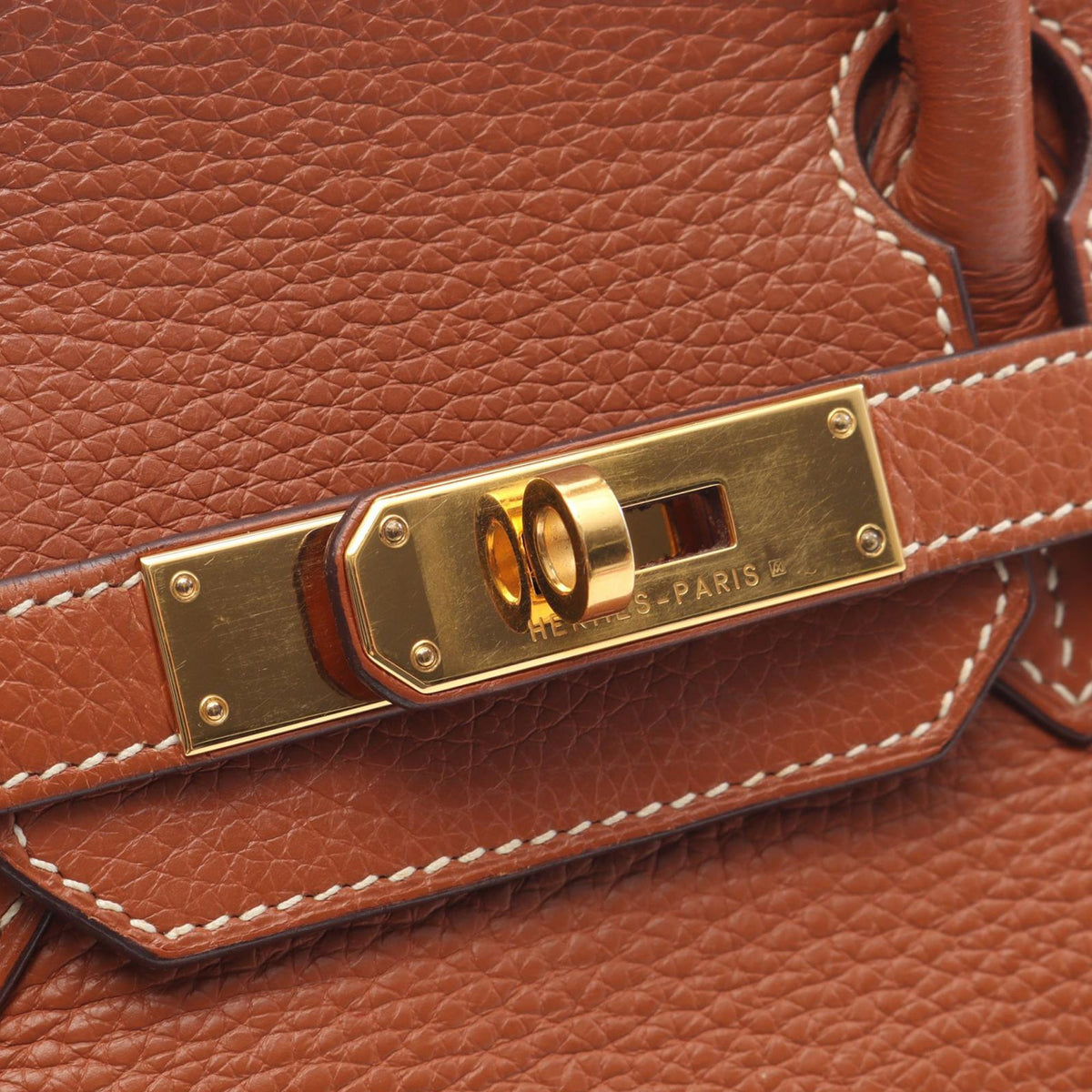 Hermès Clemence Birkin Retourne 30 — Brown