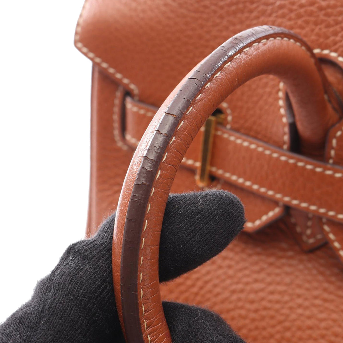 Hermès Clemence Birkin Retourne 30 — Brown