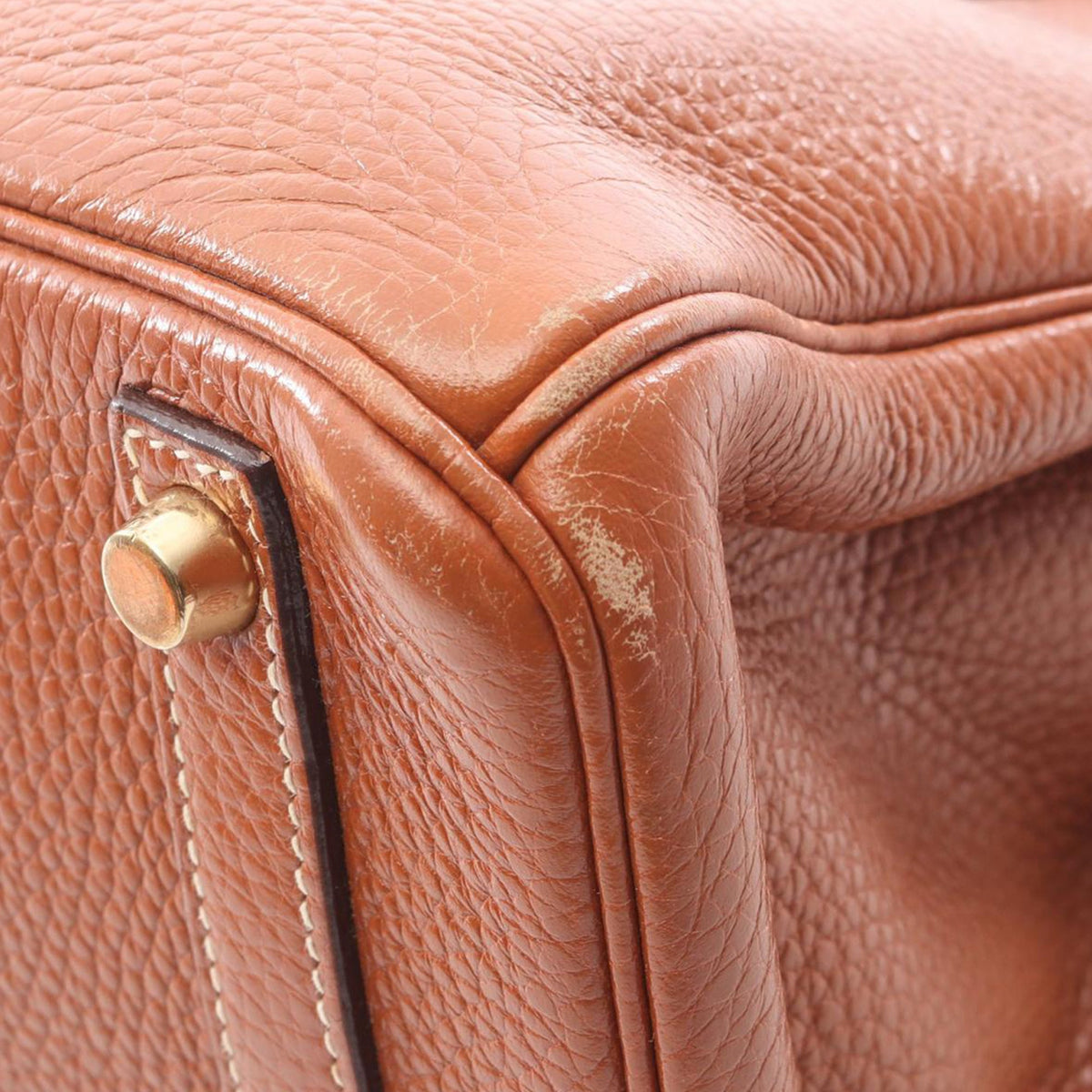 Hermès Clemence Birkin Retourne 30 — Brown