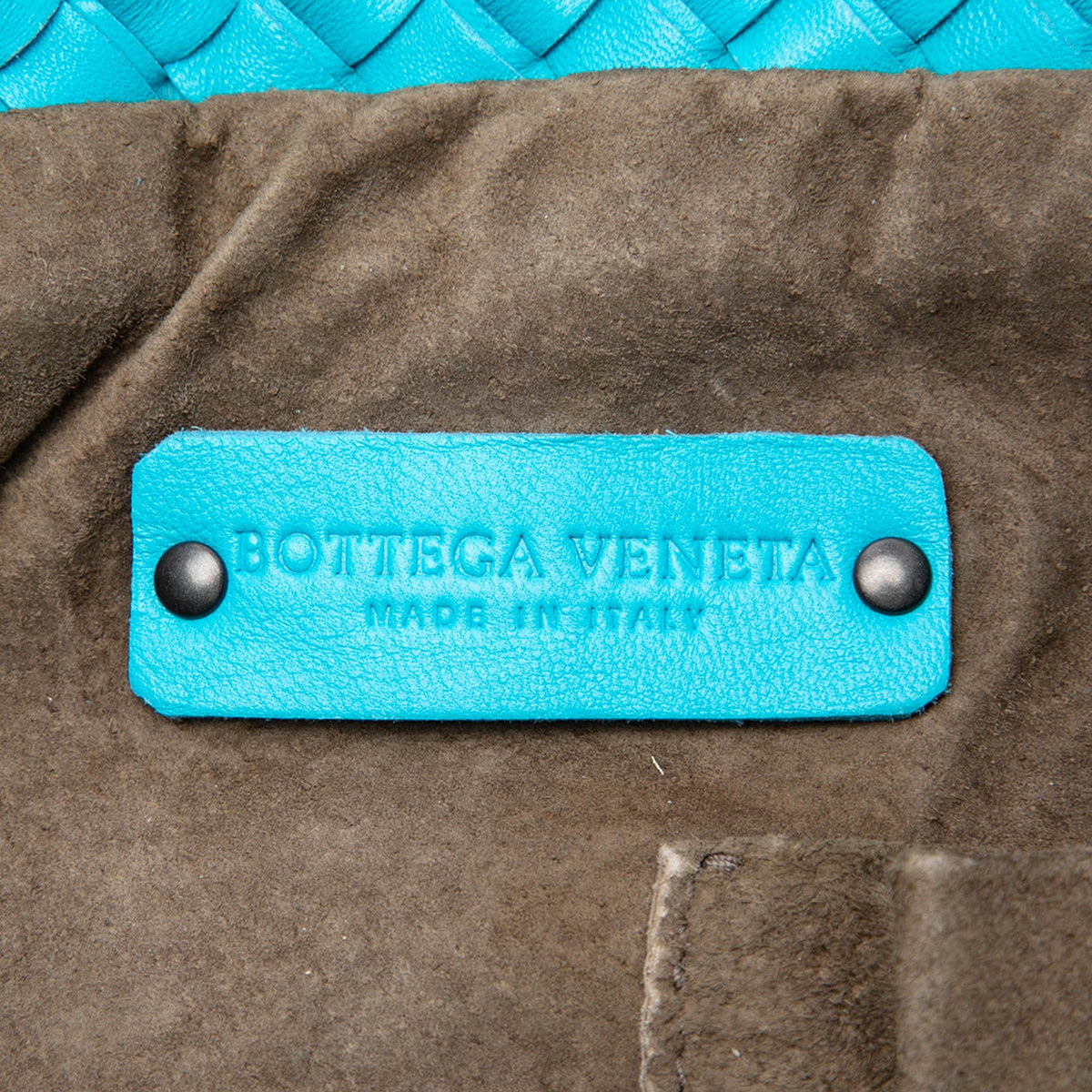 Bottega Veneta Intrecciato Trimmed Bicolor Nappa Satchel — Brown