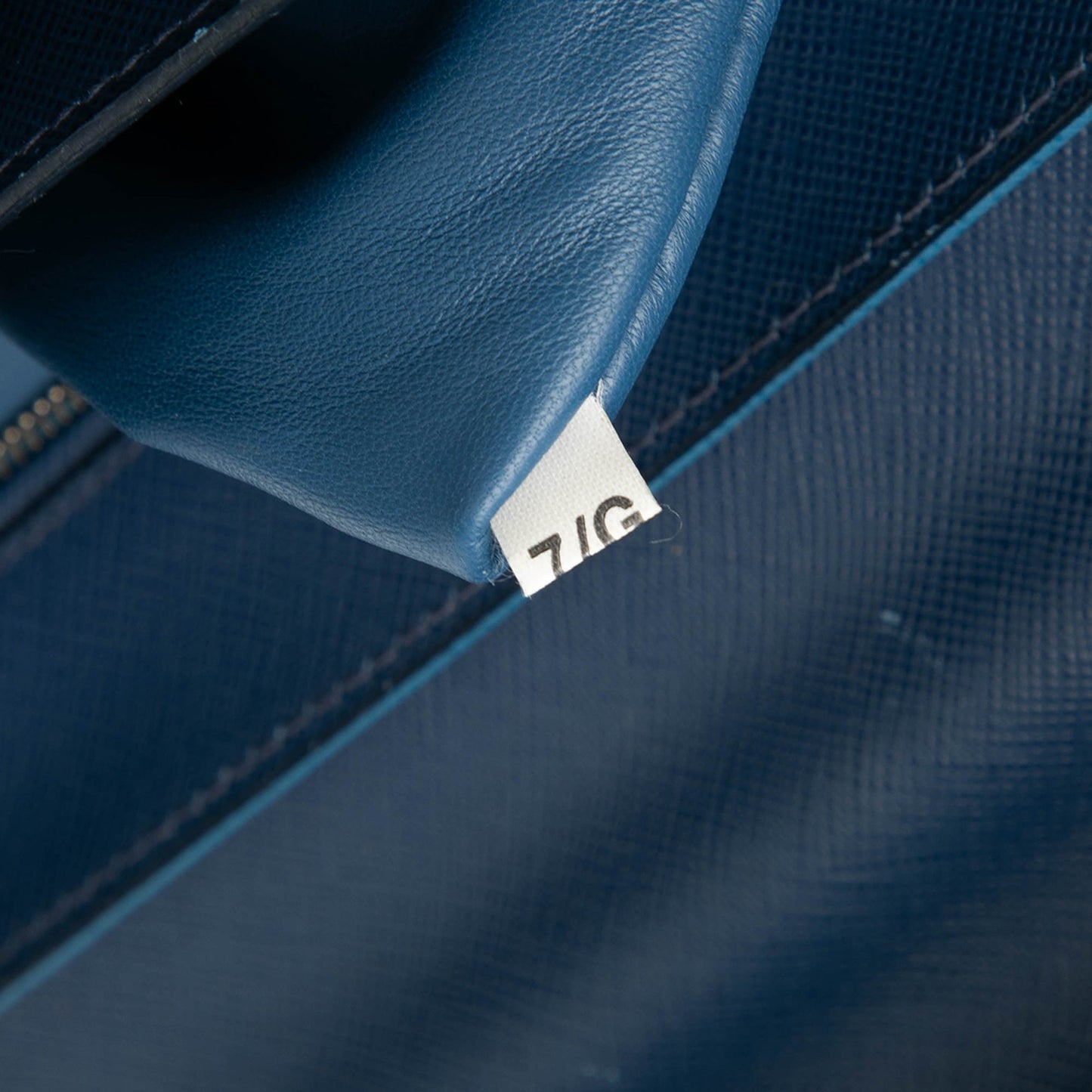 Prada Bicolor Saffiano Sound Lock Top Handle Bag
