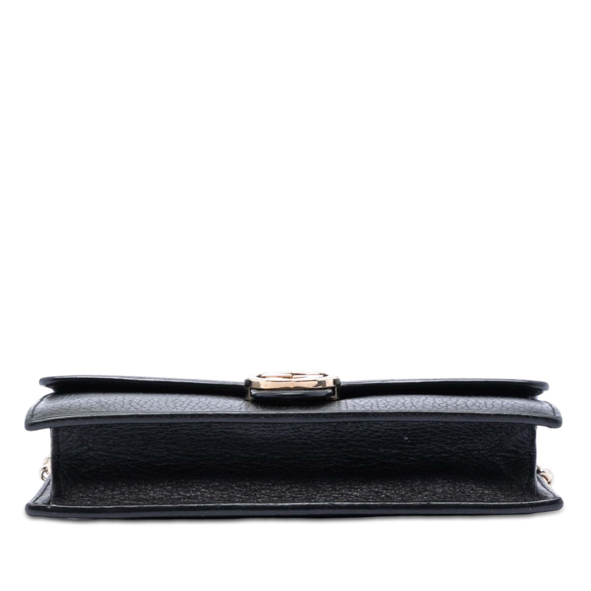 Gucci Dollar Calfskin Interlocking G Wallet on Chain