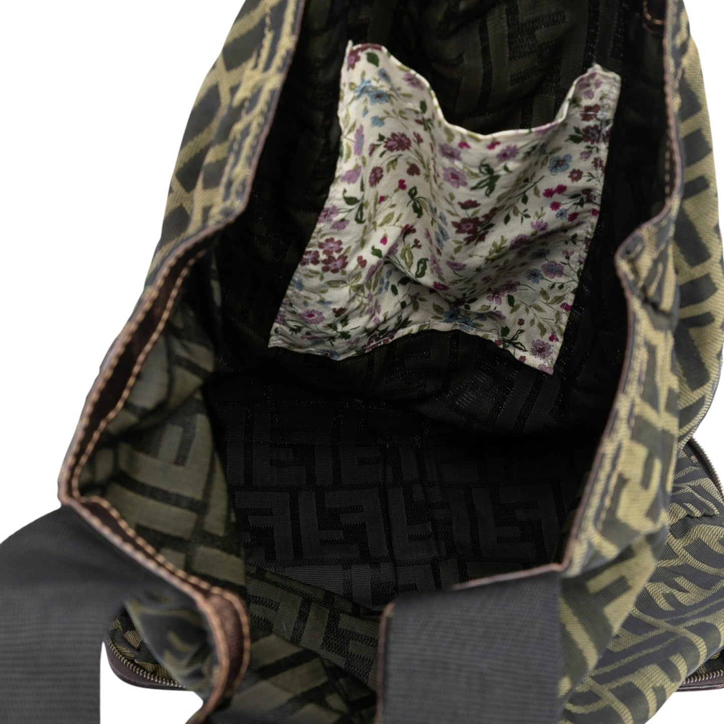 Fendi Zucca Canvas and Nylon Foldable Tote