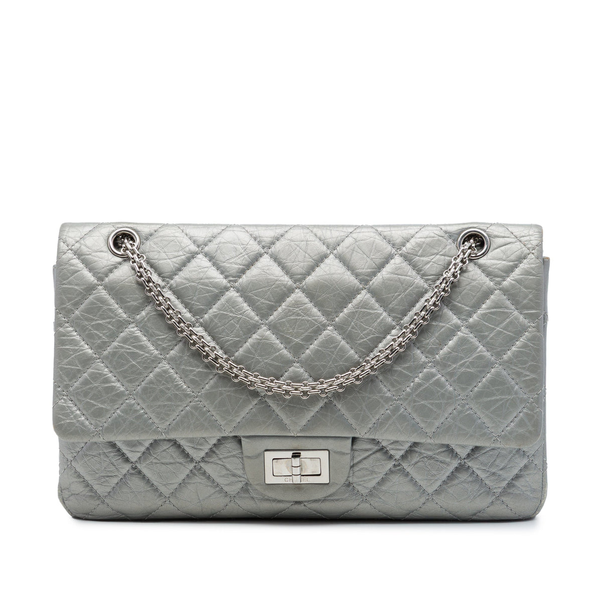 Chanel Quilted Metallic Aged Calfskin Reissue 2.55 Double Flap 227