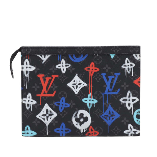 Louis Vuitton Monogram Eclipse Graffiti Pochette Voyage MM