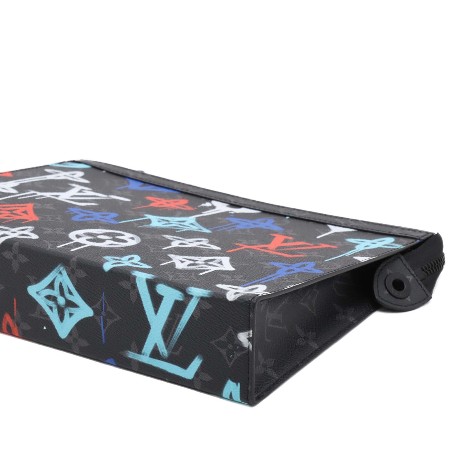 Louis Vuitton Monogram Eclipse Graffiti Pochette Voyage MM