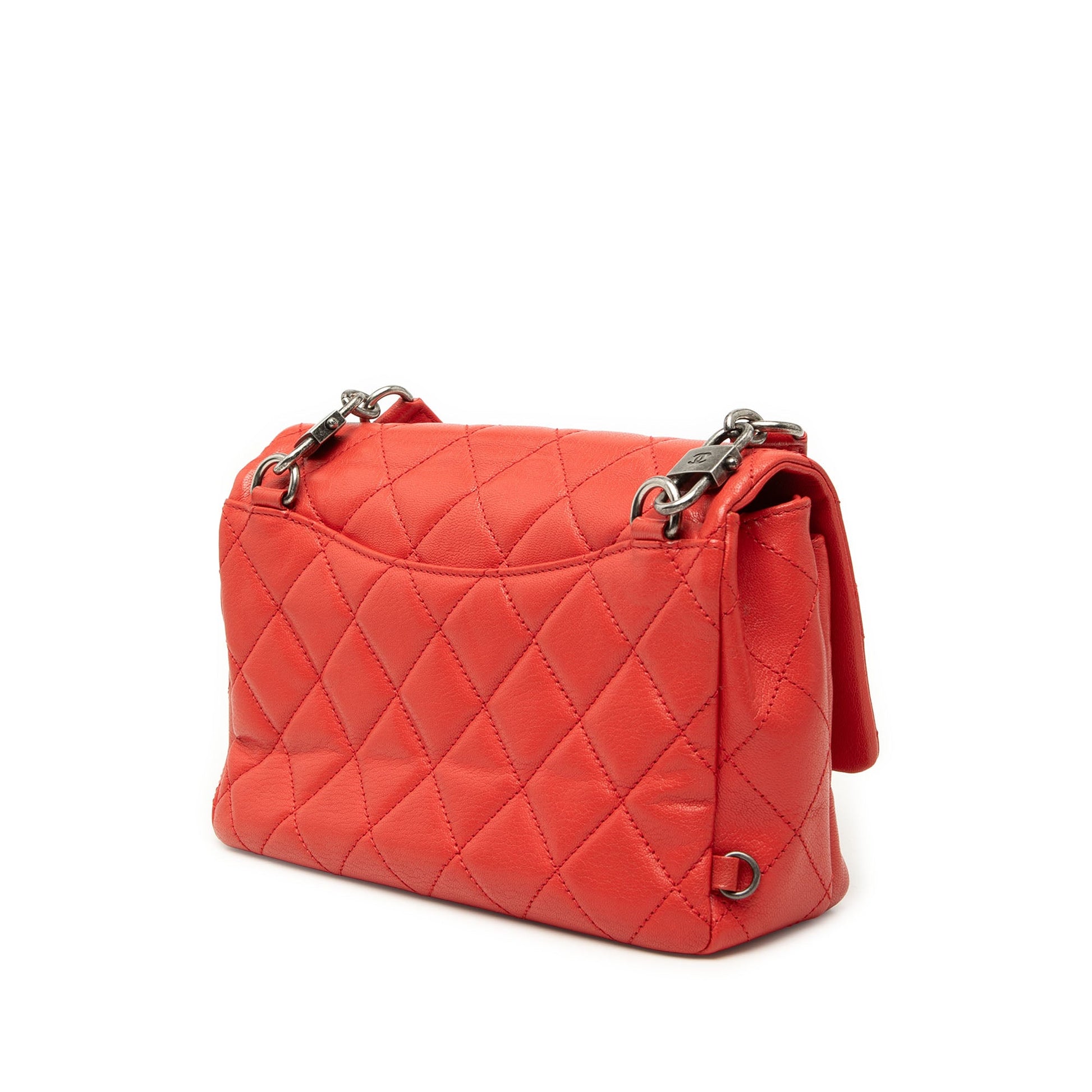 Chanel Small Quilted Goatskin Double Carry Waist Chain Flap