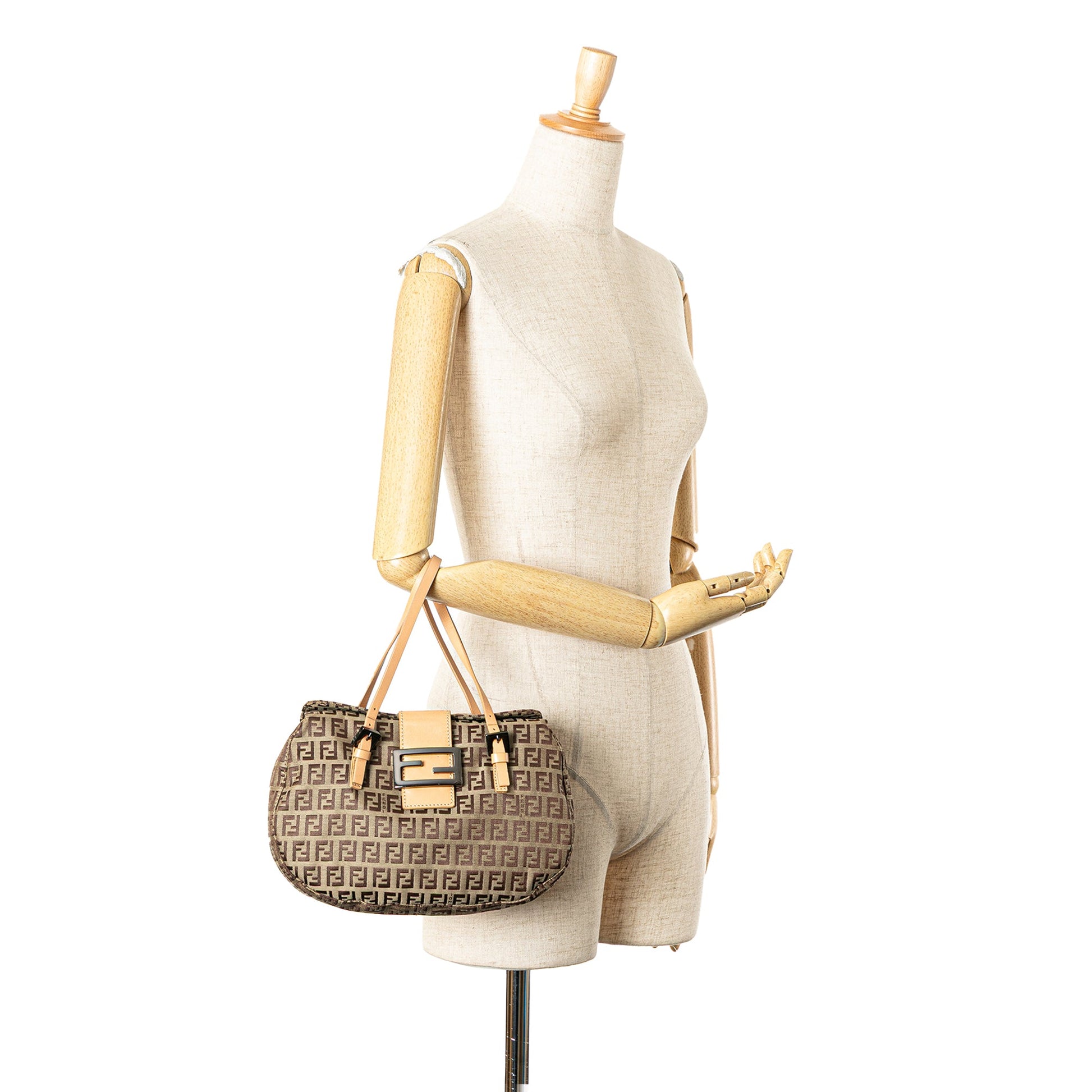 Fendi Zucchino Canvas Handbag