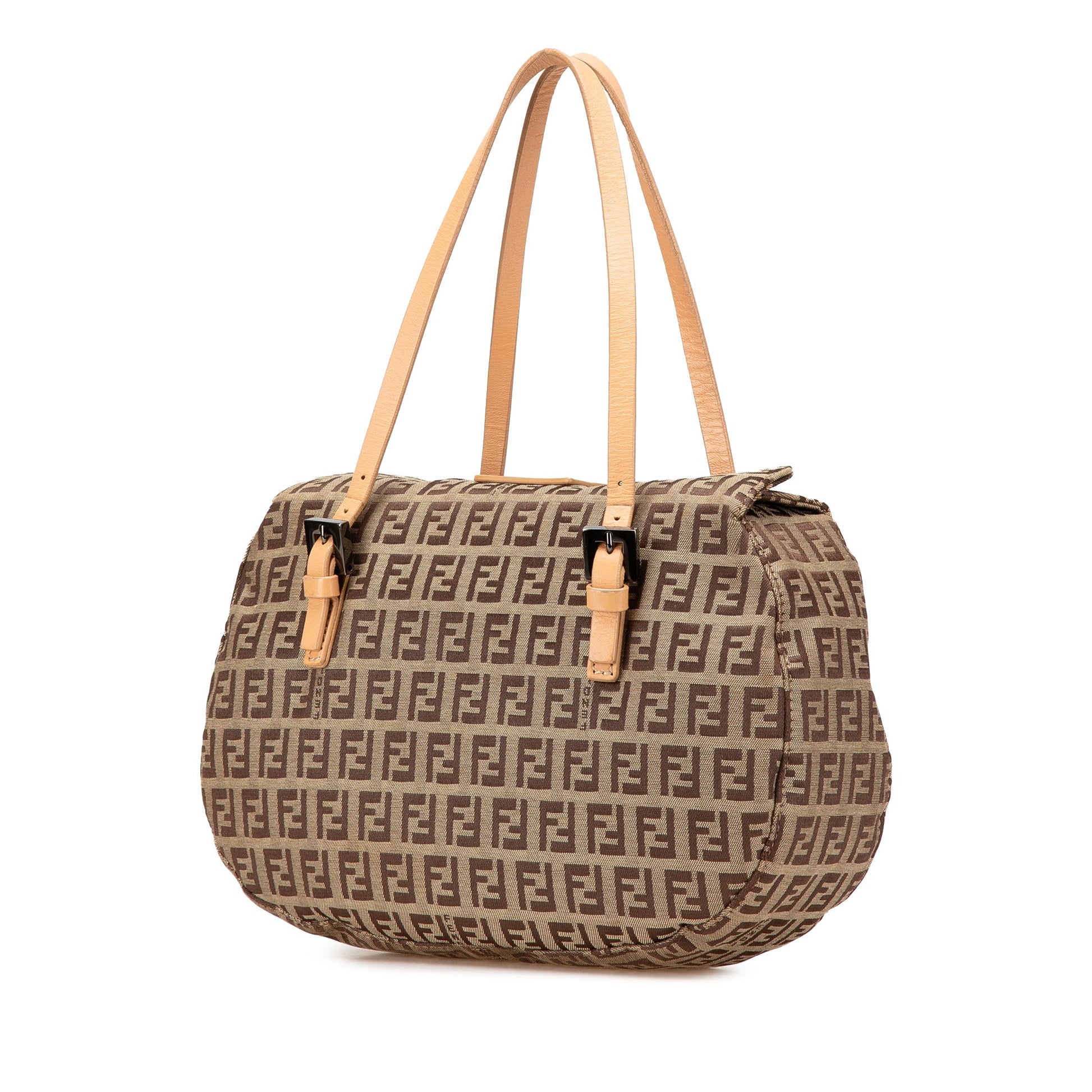 Fendi Zucchino Canvas Handbag