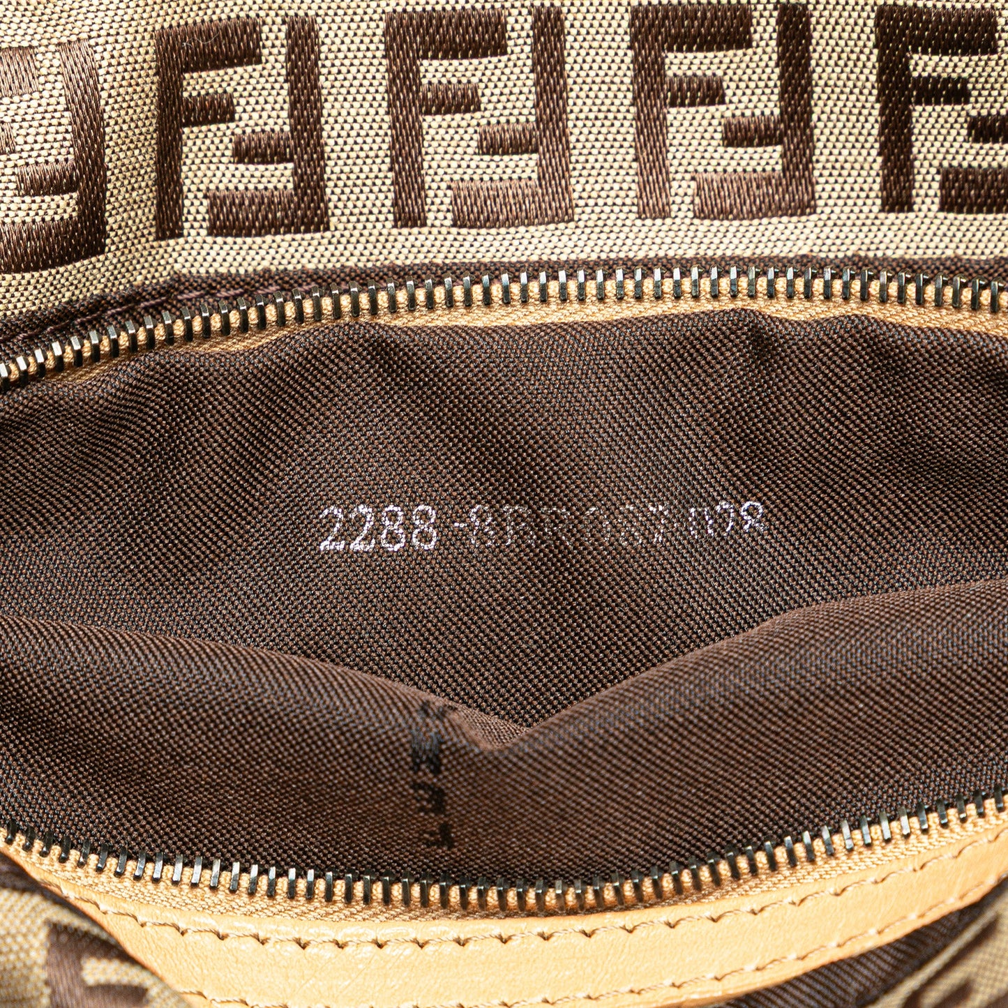 Fendi Zucchino Canvas Handbag