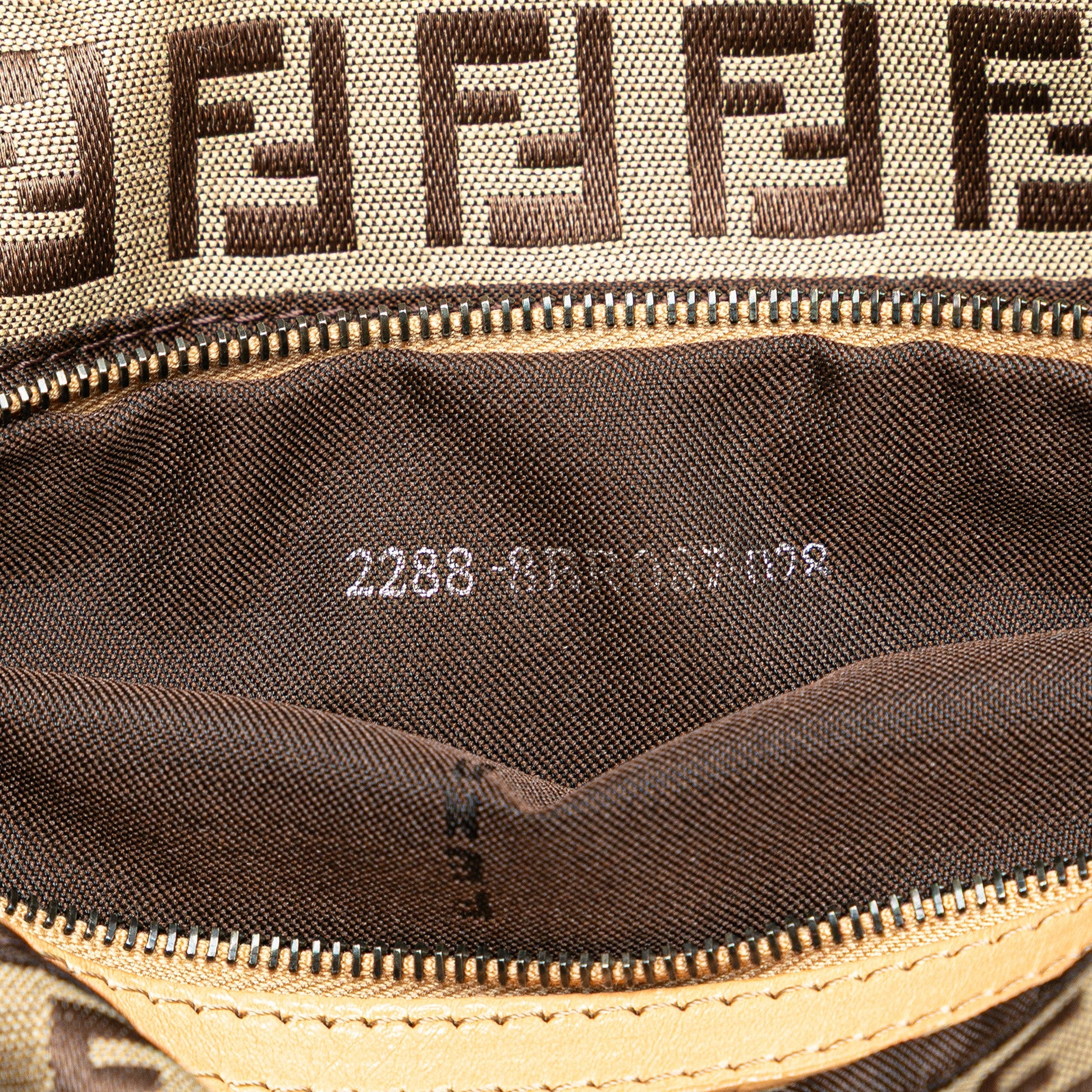 Fendi Zucchino Canvas Handbag