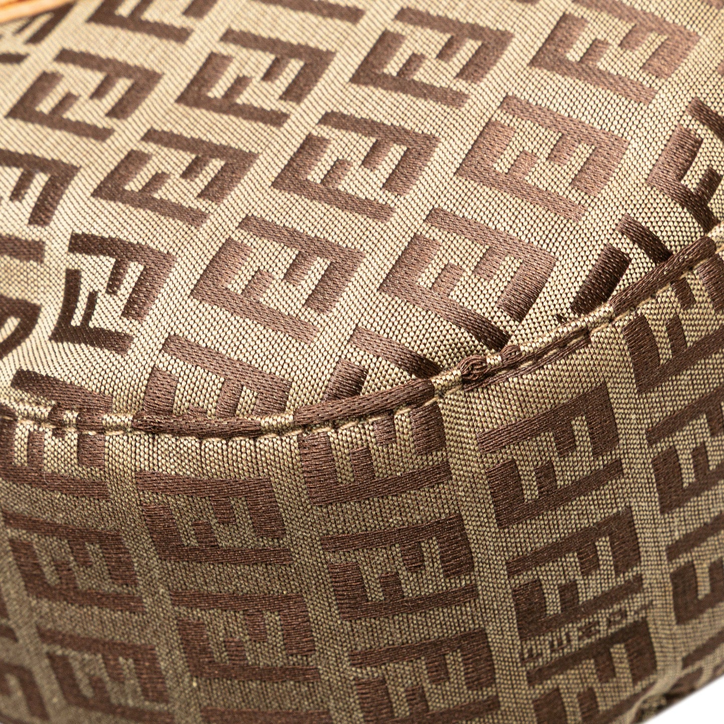Fendi Zucchino Canvas Handbag