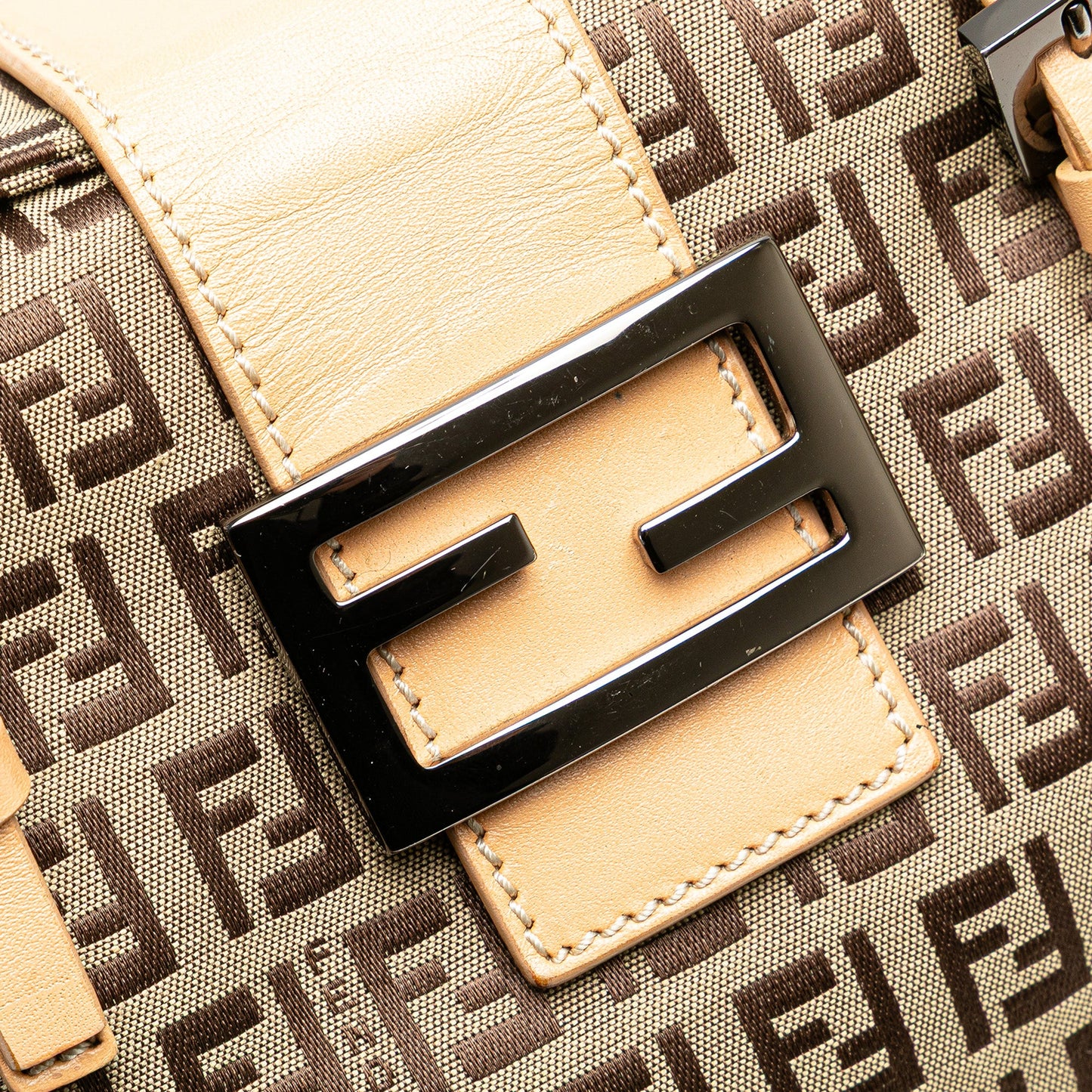 Fendi Zucchino Canvas Handbag