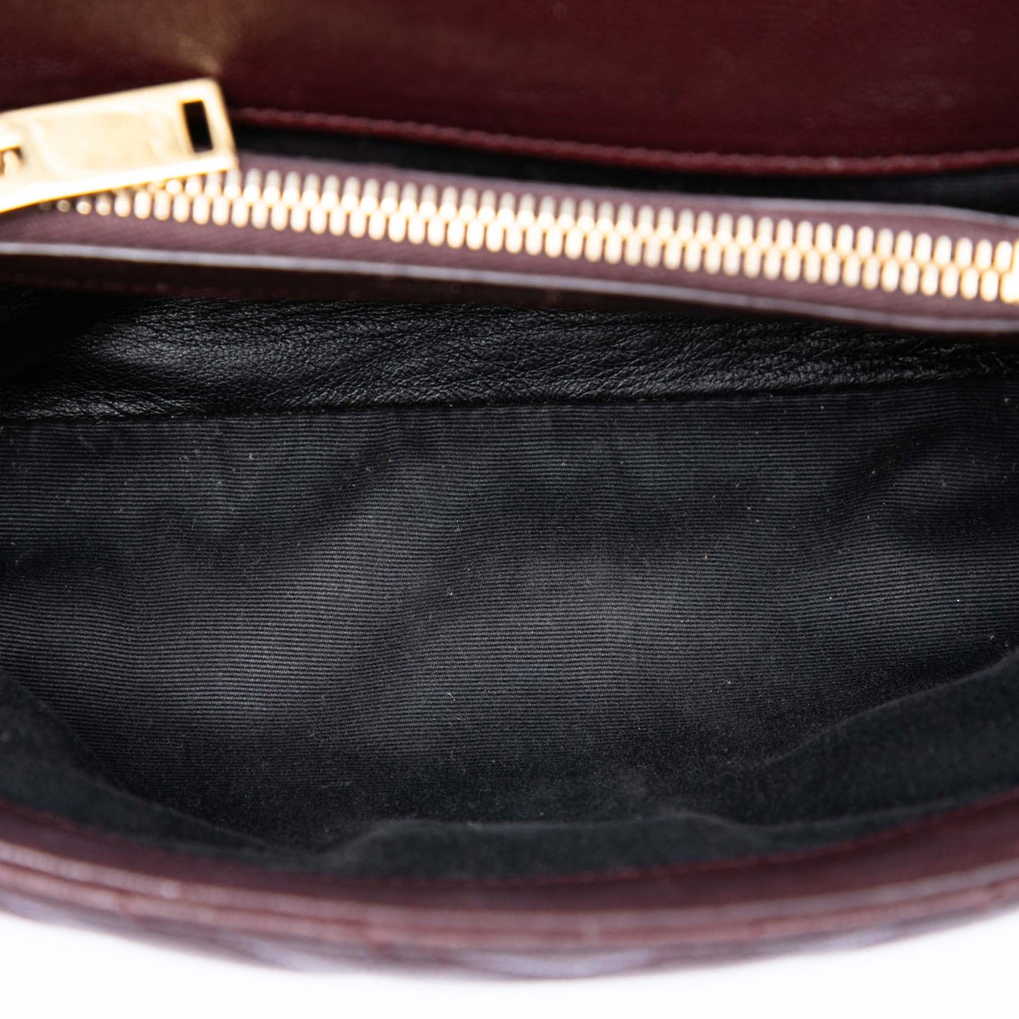 Saint Laurent Medium Chevron Sheepskin Monogram College Satchel